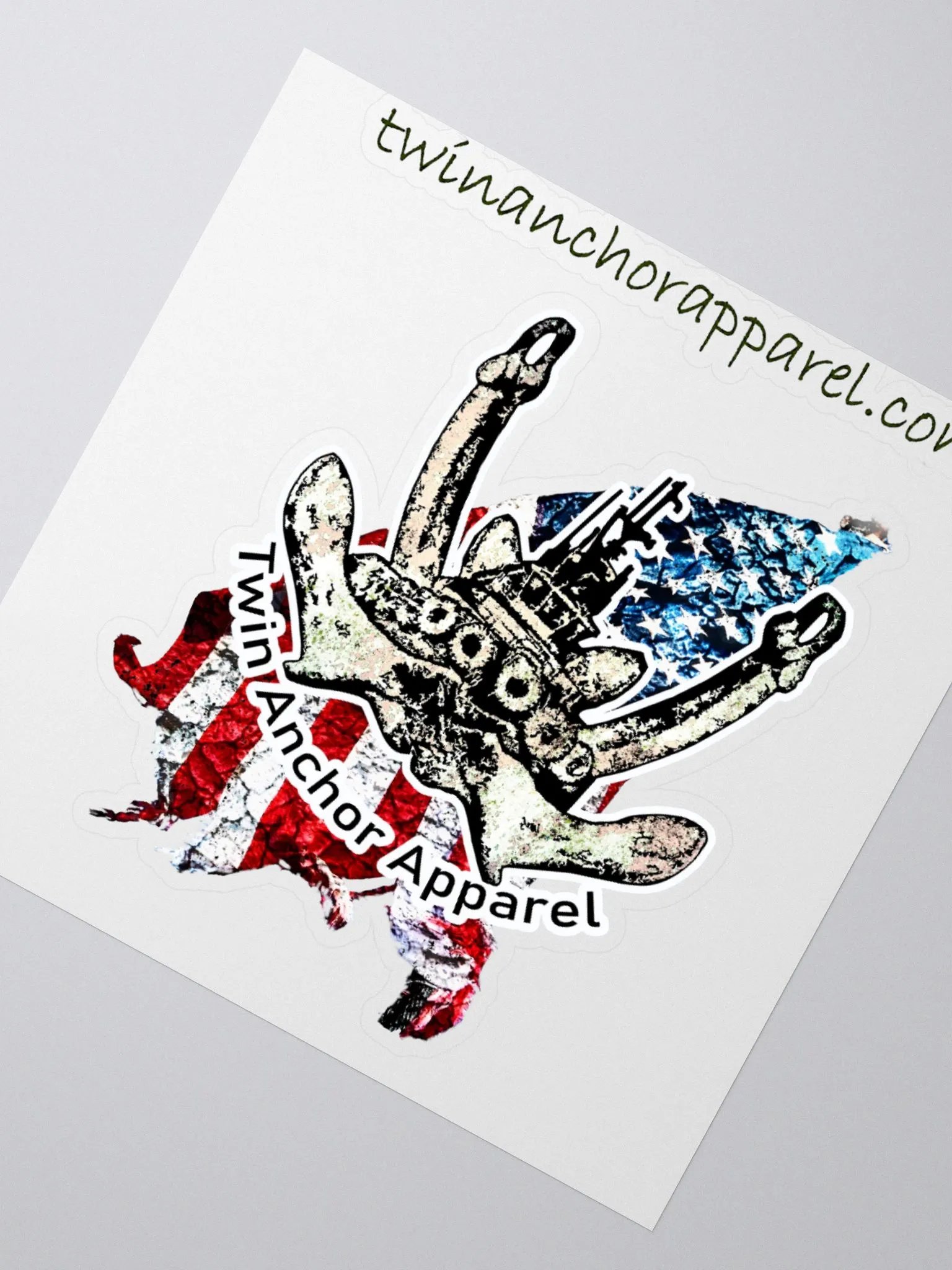 Twin Anchor Apparel flag Logo Tug CE Kiss Cut Stickers product image (2)