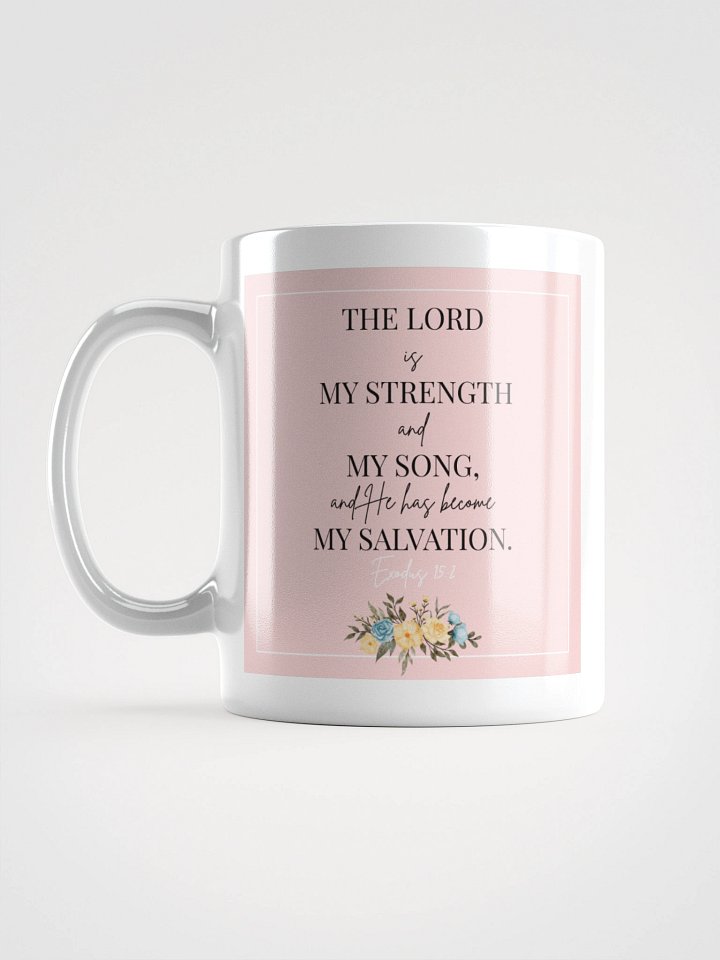 Exodus 15:2 Mug – Floral Design product image (1)