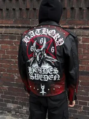 New Bathory custom jacket #bathory #customjacket #battlejacket #blackmetal #metalhead 
