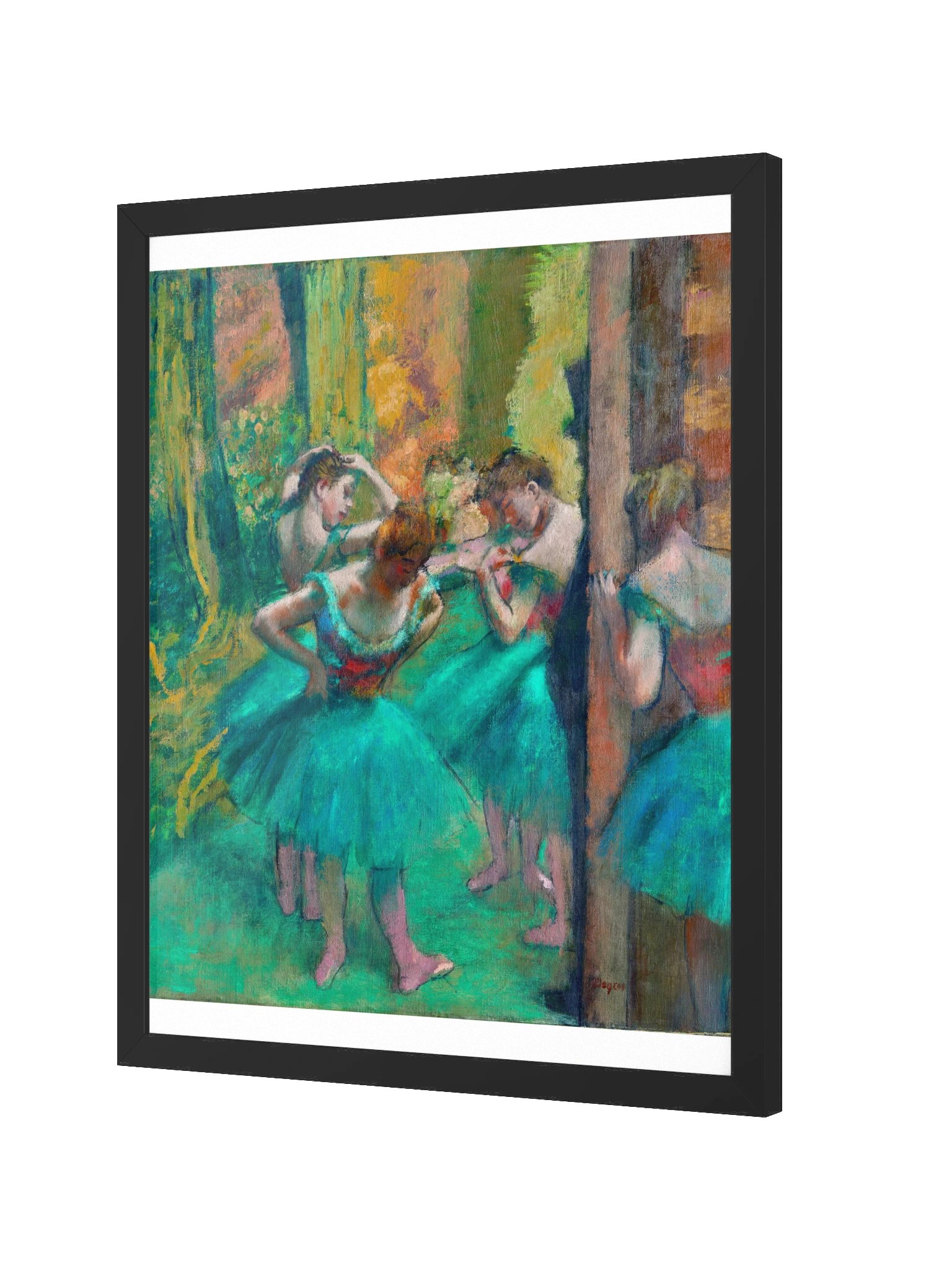 Dancers, Pink and Green — Large Framed Matte Poster product image (6)