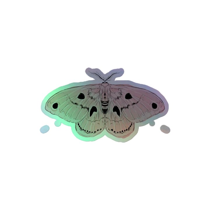 Holographic Moth Sticker product image (2)