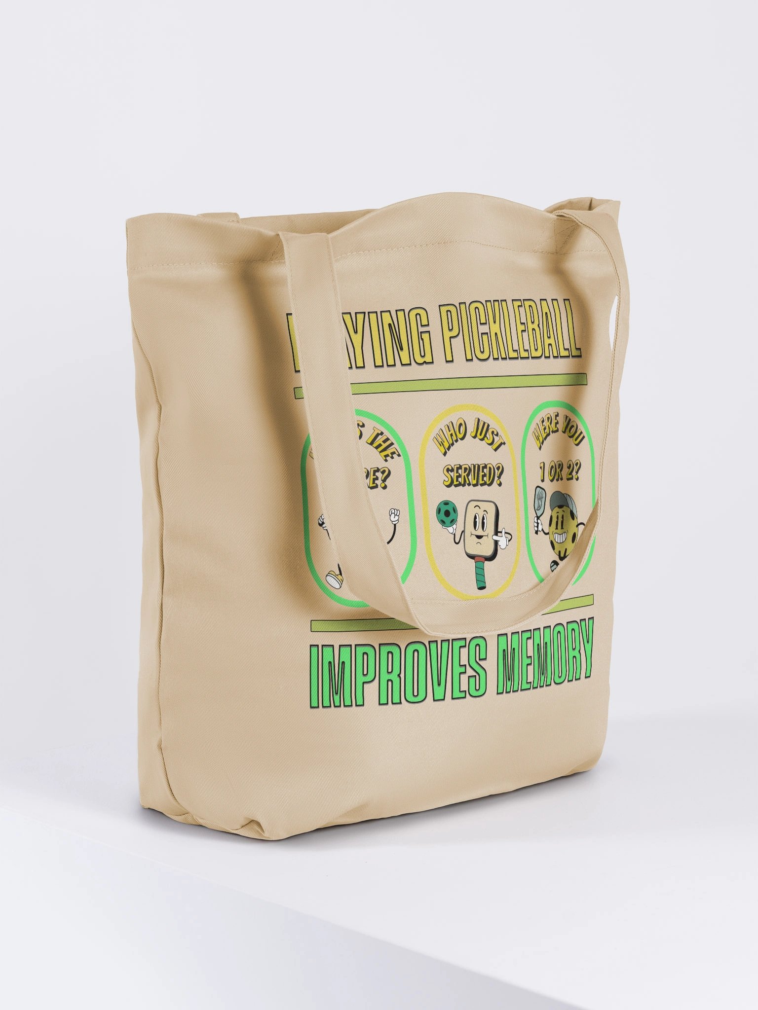 Playing Pickleball Improves Memory Tote product image (1)
