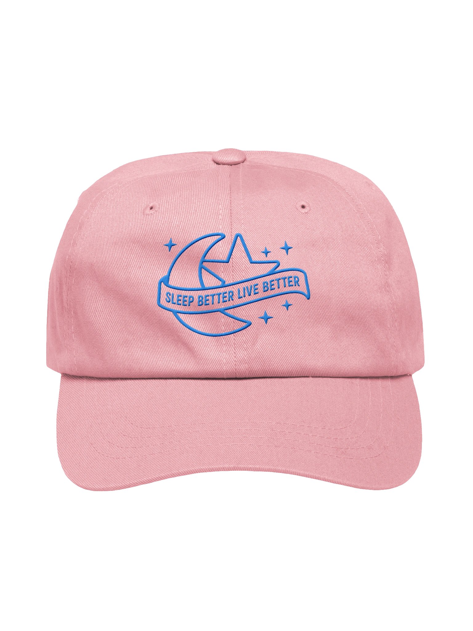 Sleep Better, Live Better Dad Hat — Blue Embroidery product image (17)