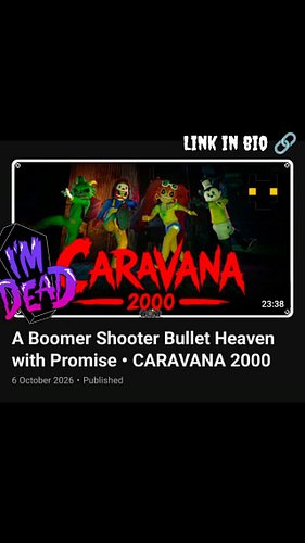 Check out my video on the playtest for CARAVANA 2000 - a bootleg boomer shooter bullet heaven out of Brazil~! 🪇
.
.
.
.
.
#ca...