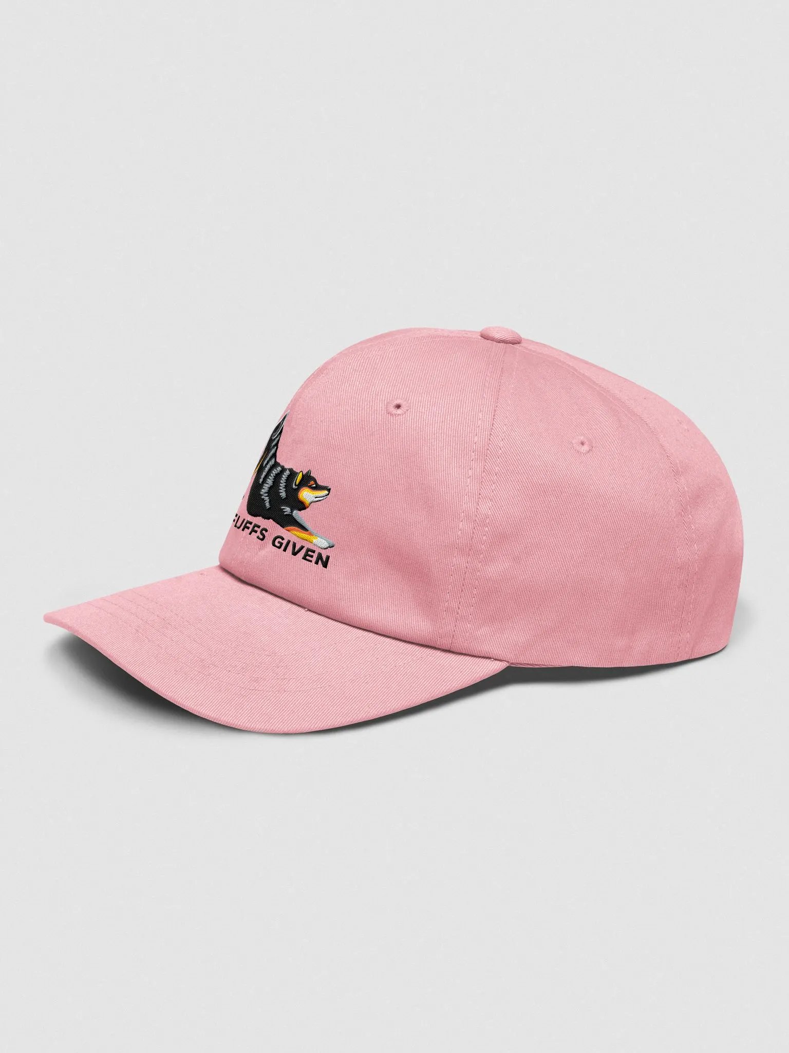 No Fluffs Given Classic Dad Hat(Embroidered) of a Shiba Inu(Tricolor) product image (23)