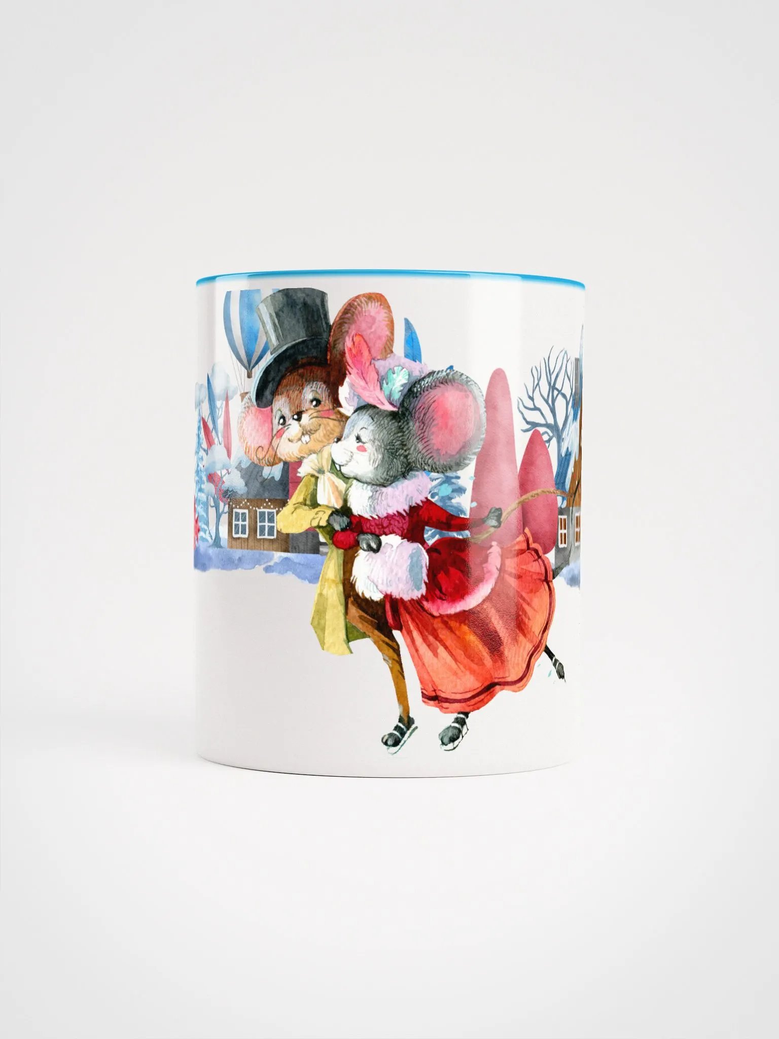 Four Seasons of Love: Warm Winter Embrace Mug | Cozy Winter Wonderland Design product image (5)