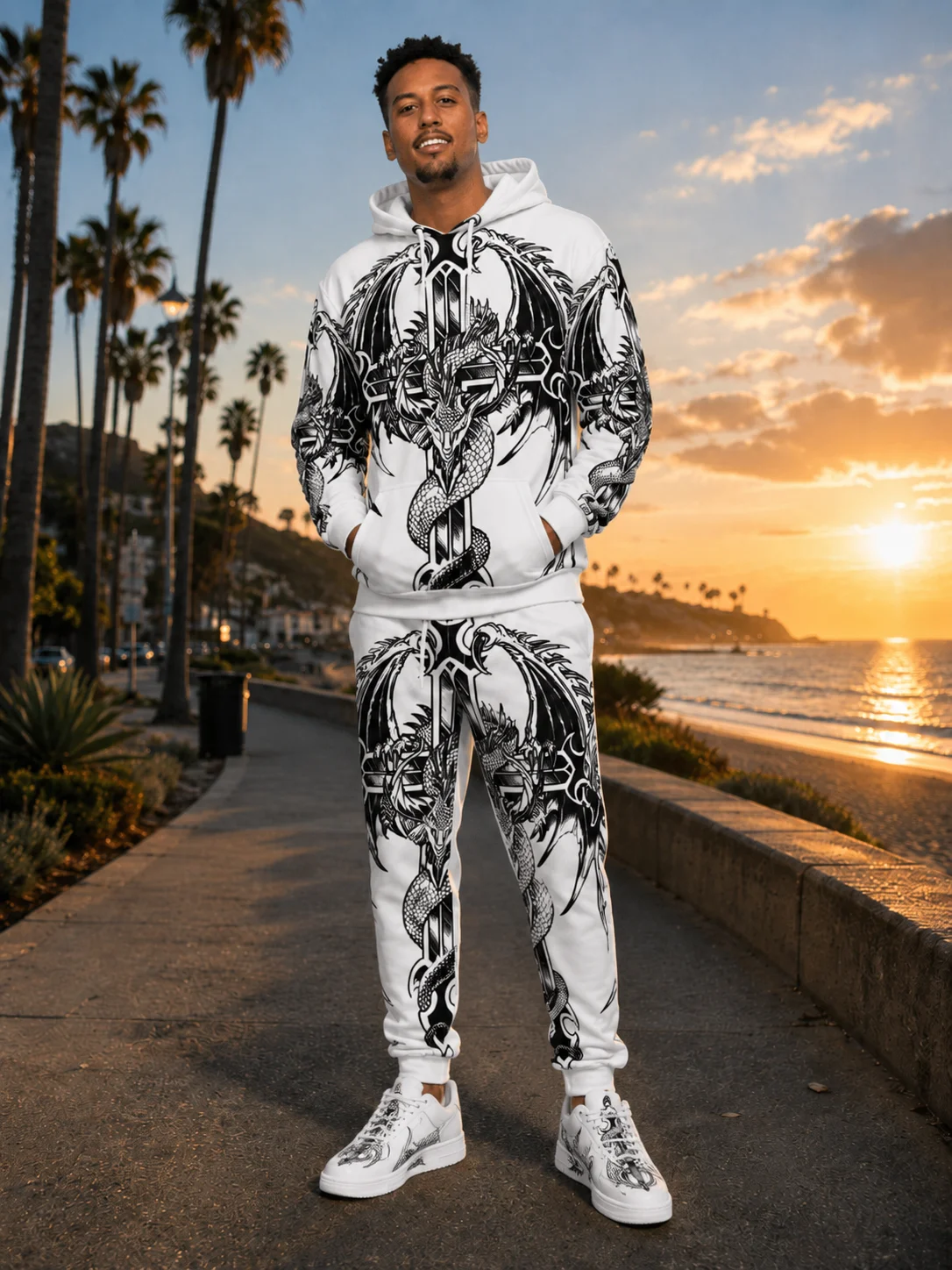 Dragon Cross Complete Set – Hoodie + Track Pants + Tee + Shoes product image (1)