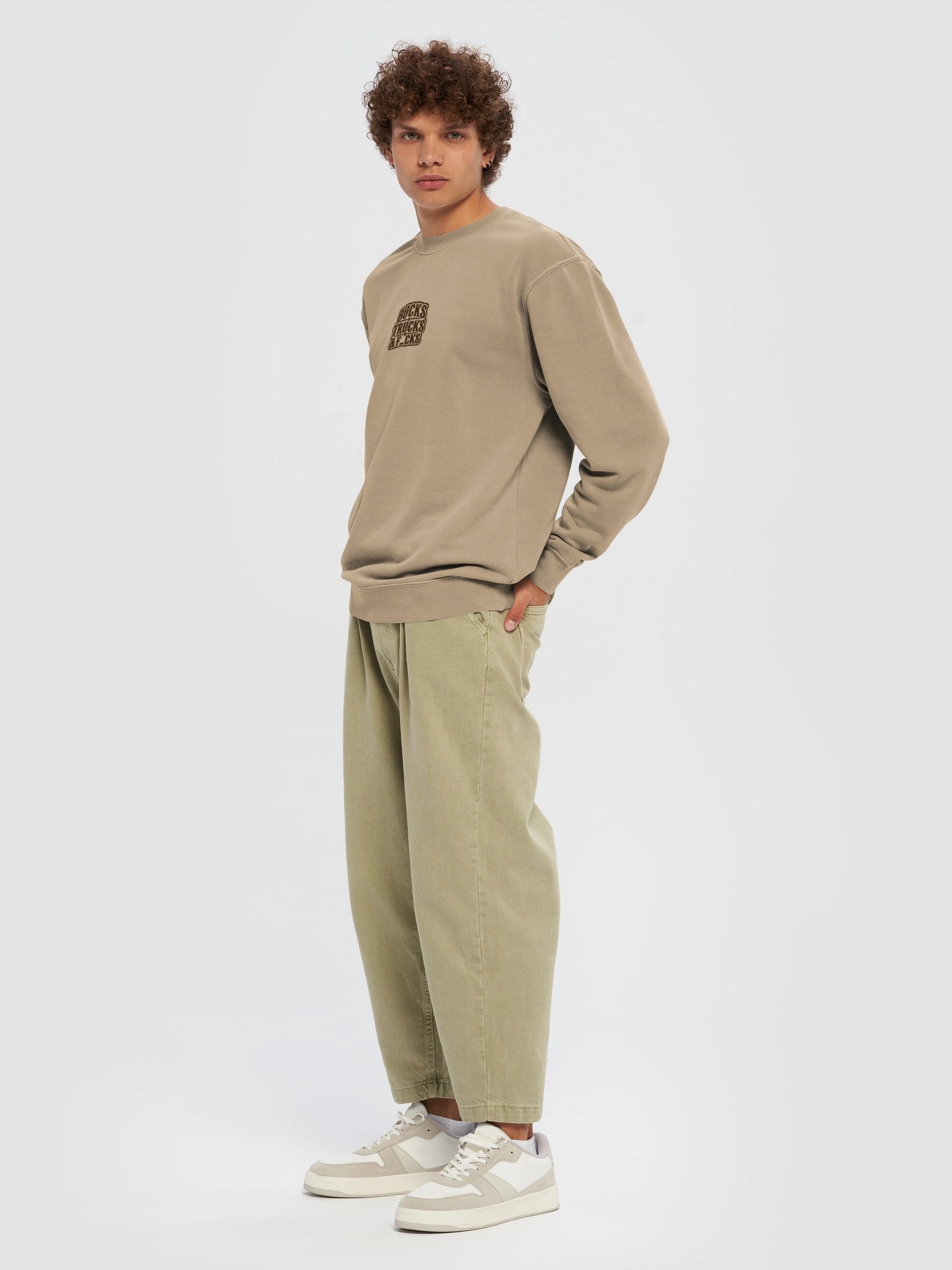 Tan Retro Western Sweatshirt product image (2)