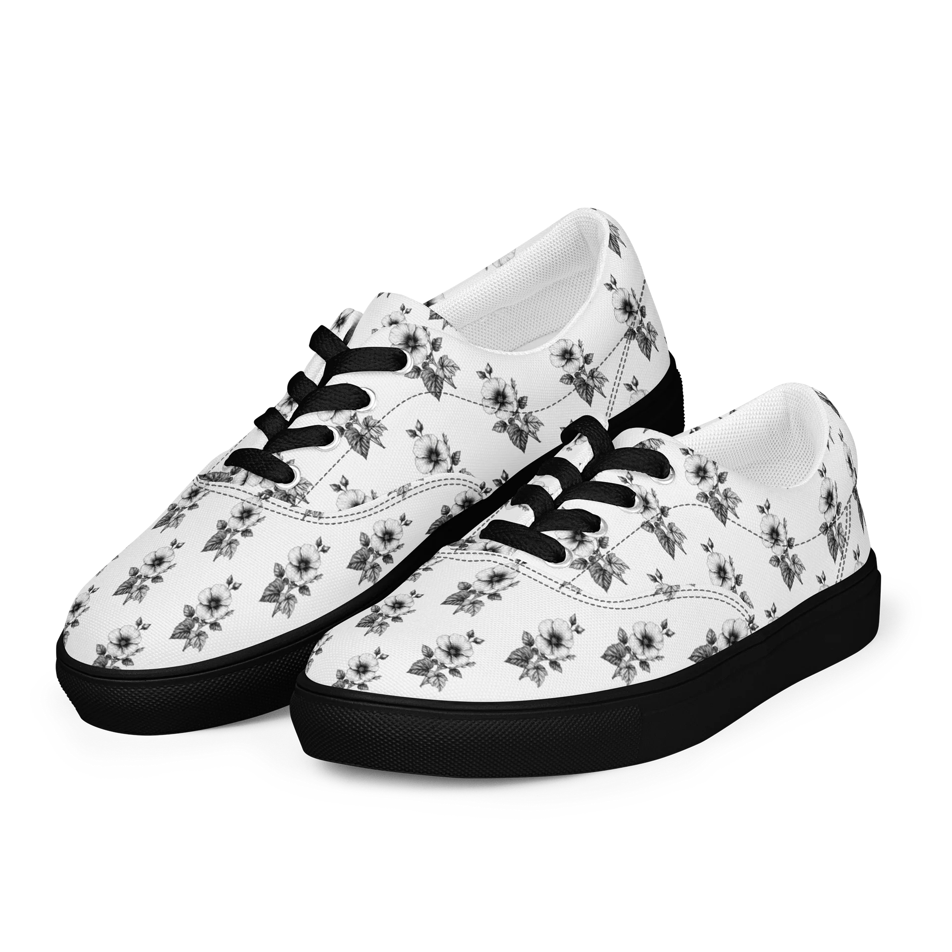 Floral Lace-Up Canvas Shoes product image (6)