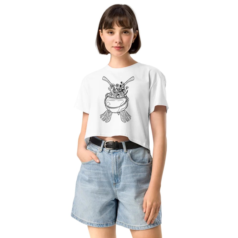 Henbane Coven Crest Women's Premium Crop Top product image (96)