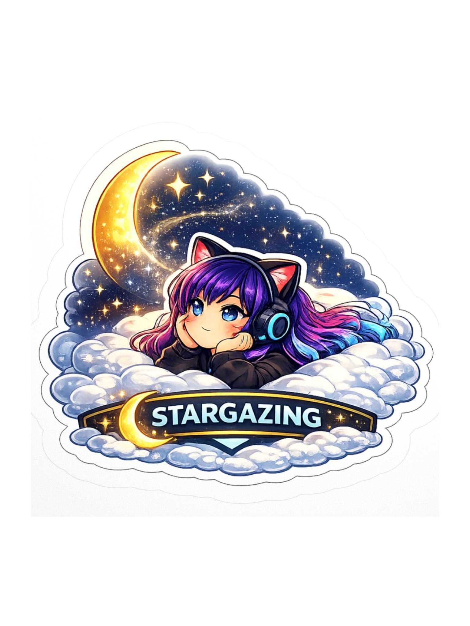 • AKC // Callie Sticker STARGAZING | Callie Emote Badge Series product image (1)