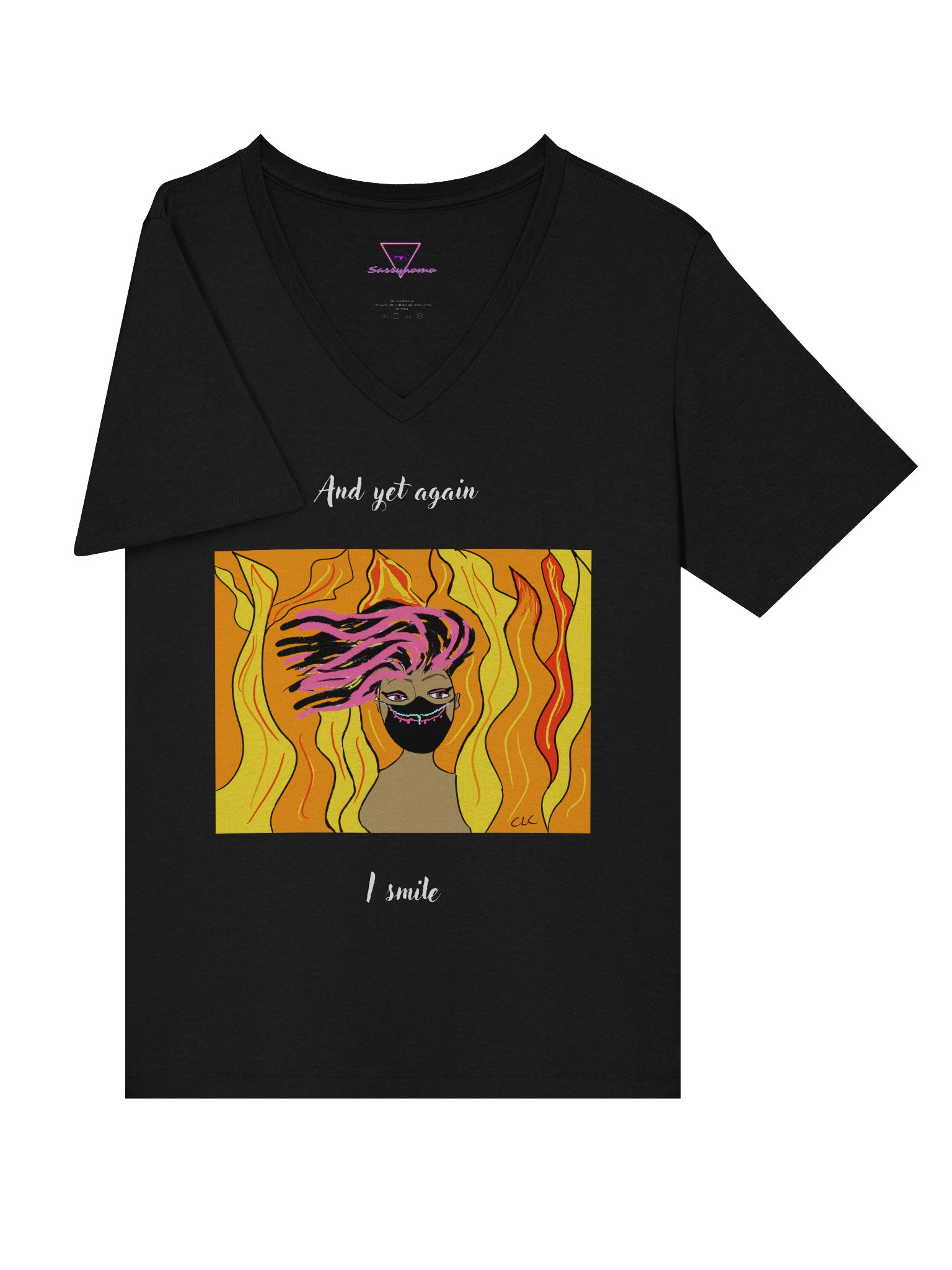And Yet Again I Smile V-neck tee product image (6)