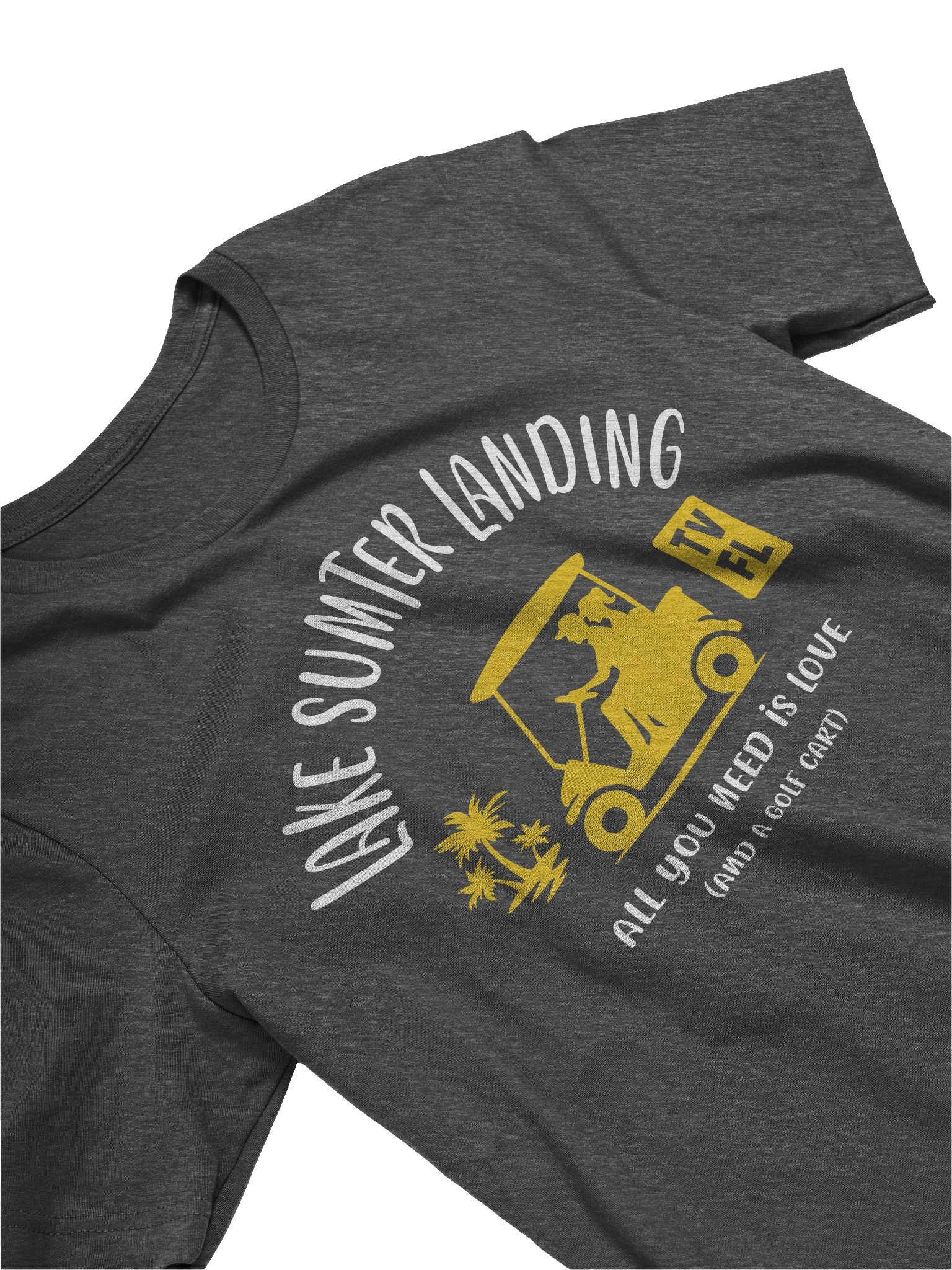 Lake Sumter Landing TV Florida USA Golf Cart Design T-shirt product image (2)