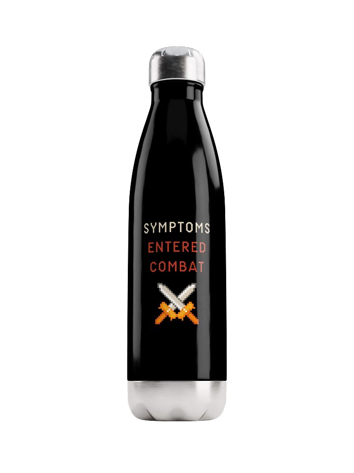 Symptoms Entered Combat Water Bottle | Chronic Illness Gamer Hydration product image (1)