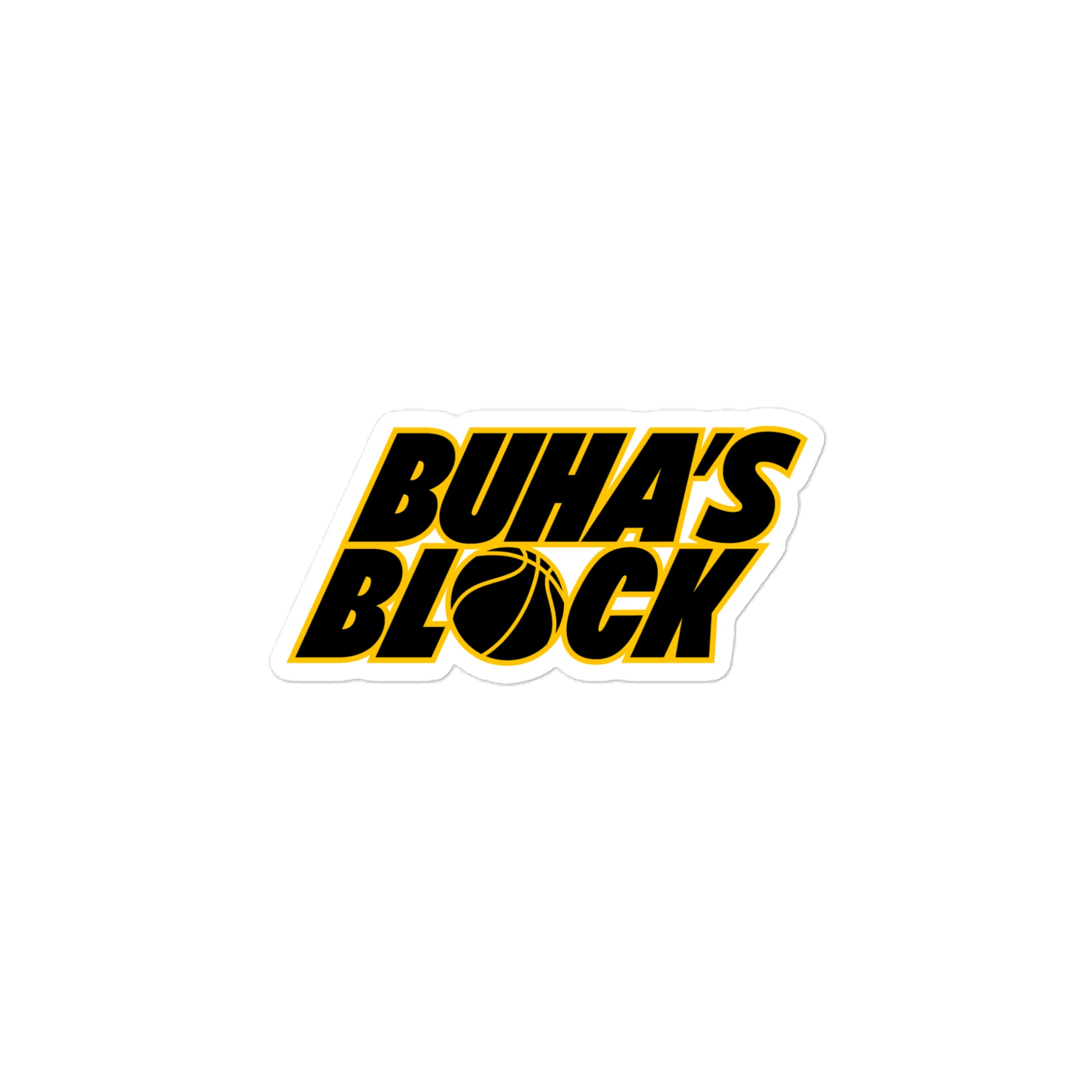 Buha's Block wordmark sticker product image (1)