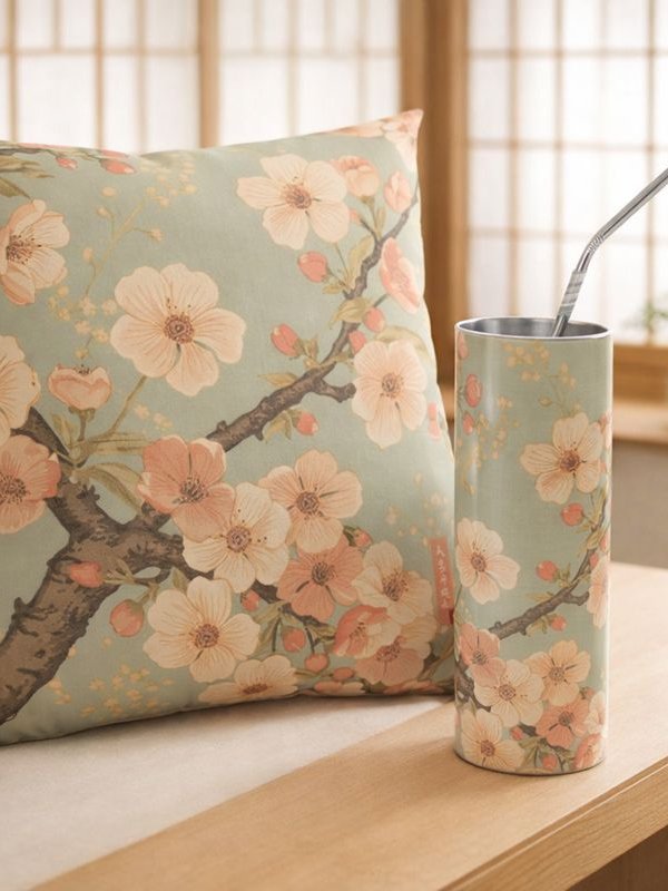 Soft Blossom Branch Stainless Steel Tumbler product image (6)