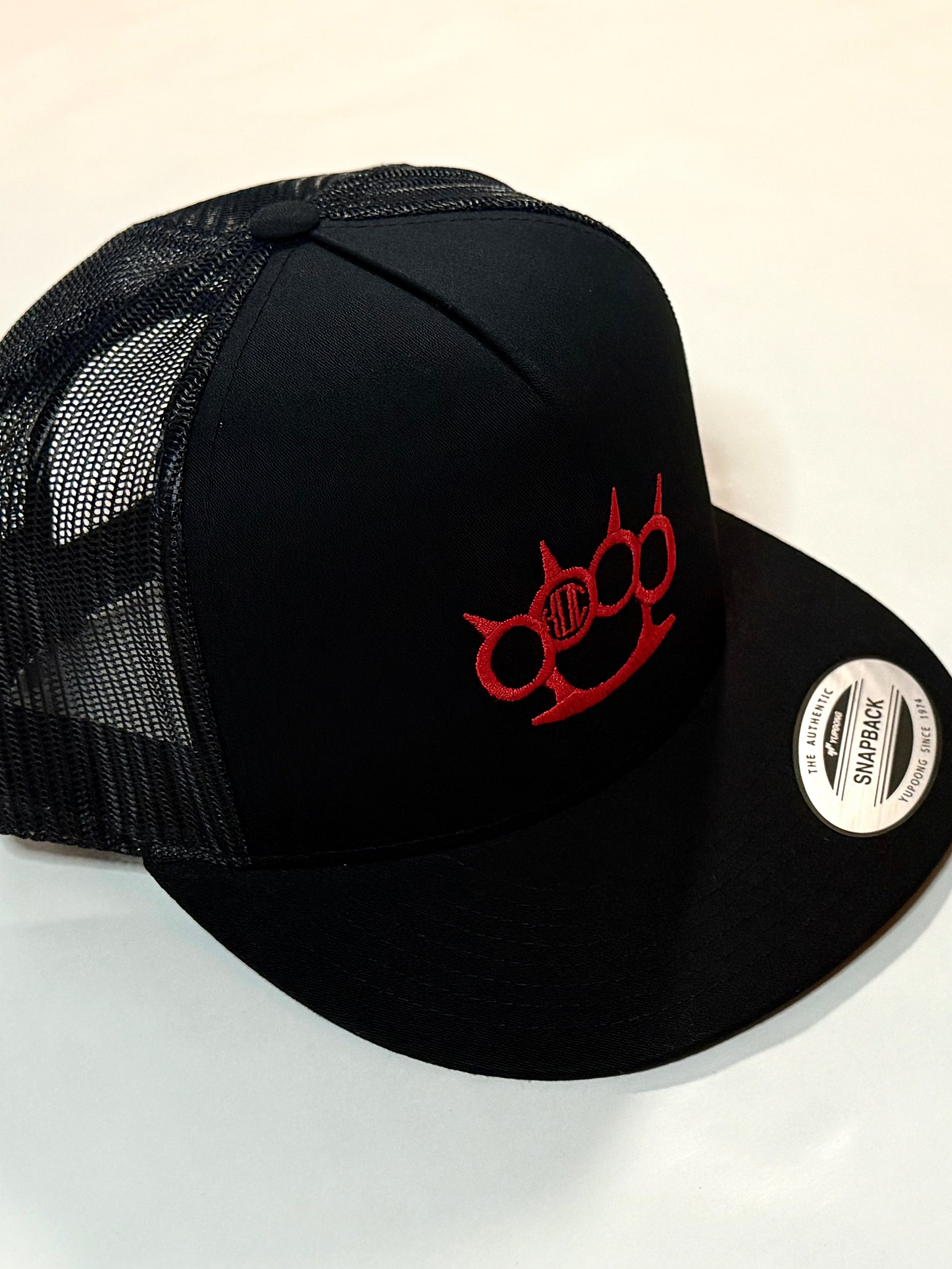 Black Trucker w/Red Brass Knuckle Logo product image (2)