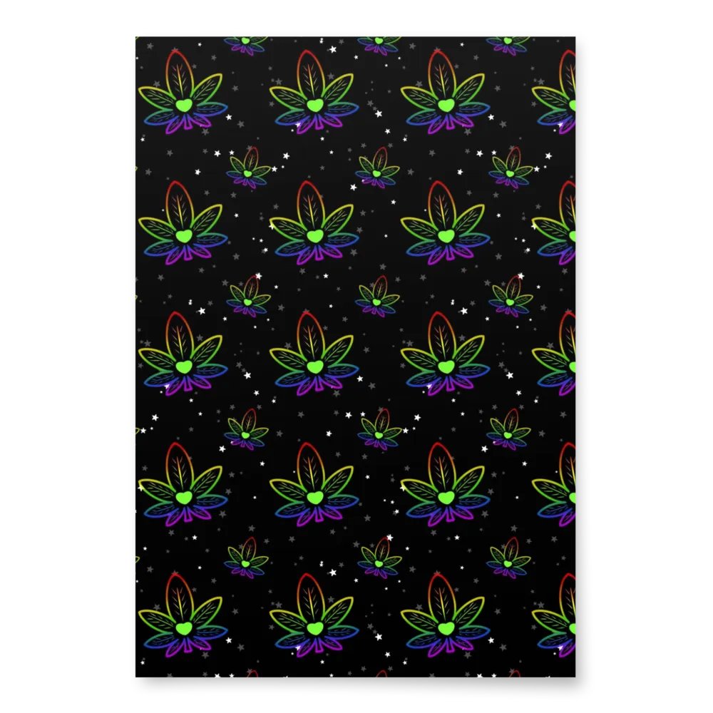 Weed Leaf Wrapping Paper!!! product image (1)