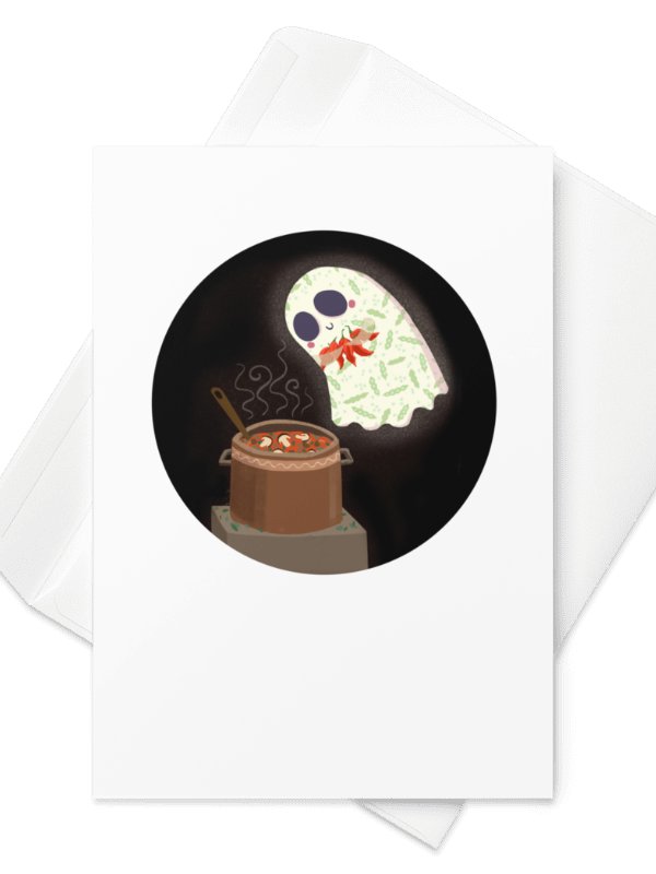 Little Ghost Chili Chef - Greeting Card product image (9)