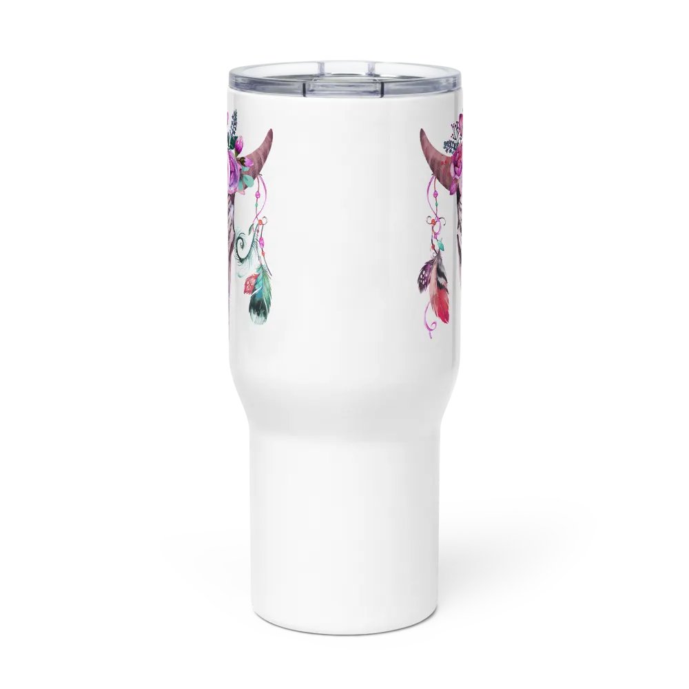 Floral Skulls Travel Mug product image (2)
