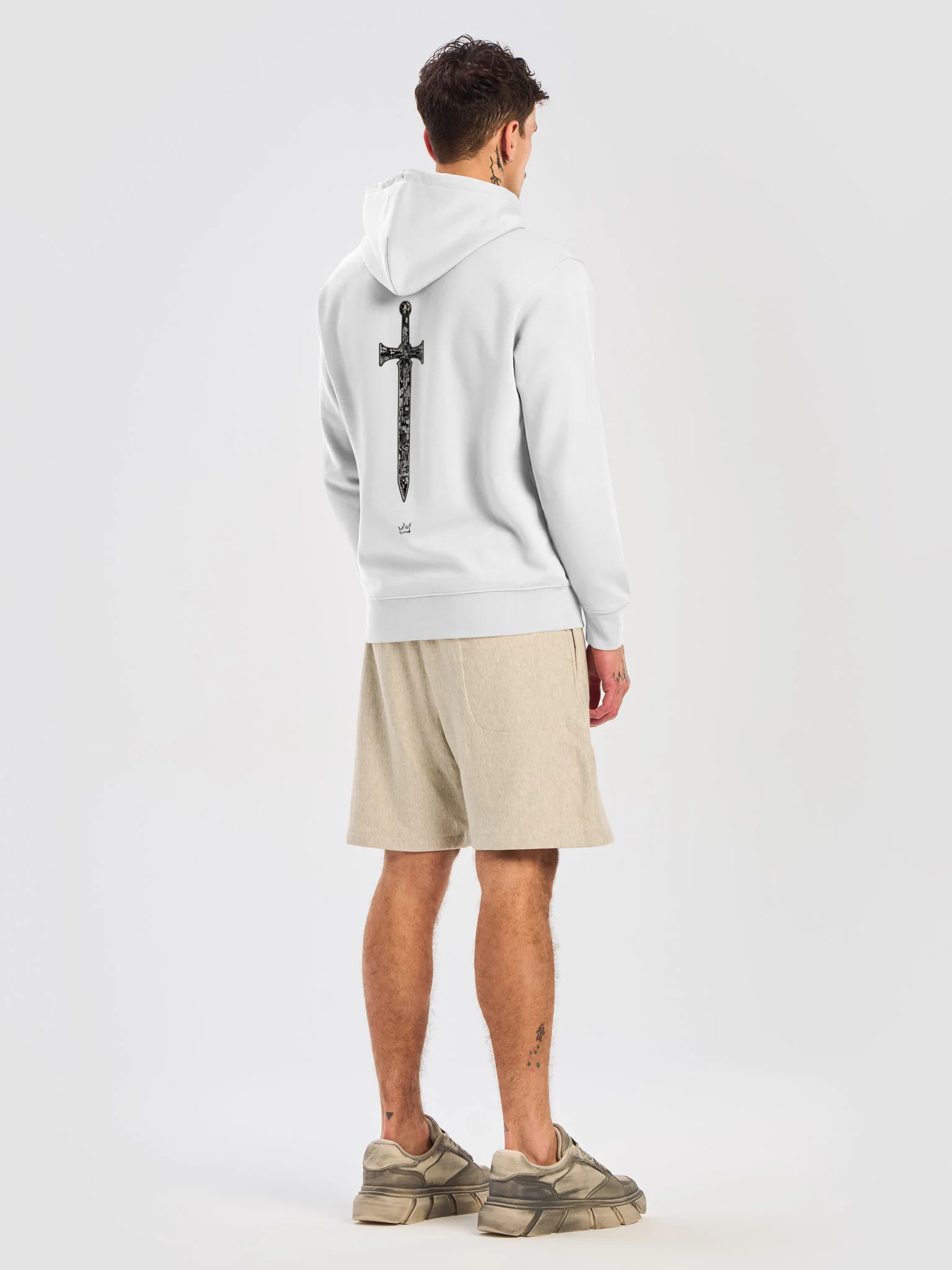 ONE KING Crusader Oakeshott Premium Street Hoodie black print product image (4)