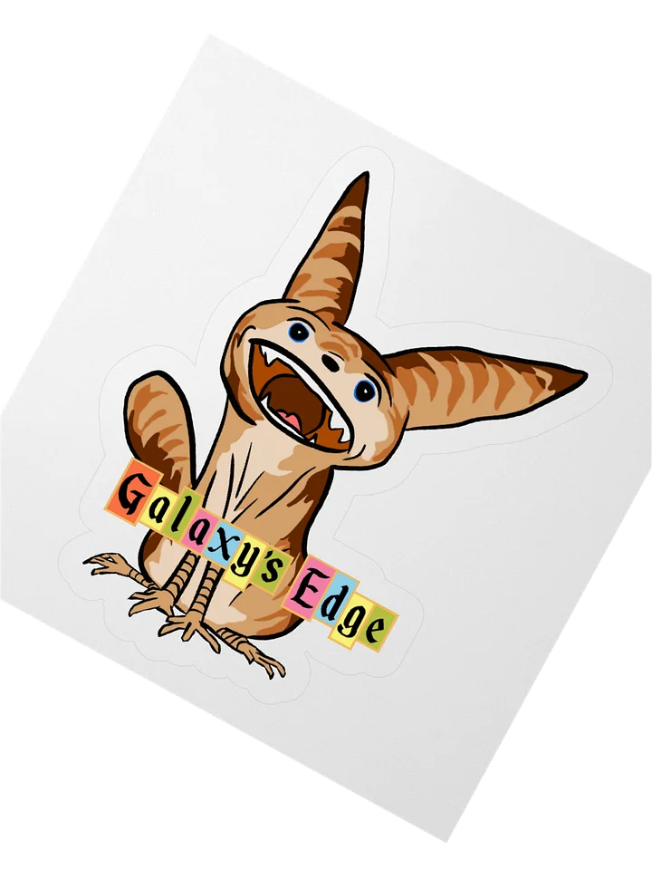 Loth Cat with Galaxy's Edge Retro Sticker product image (4)