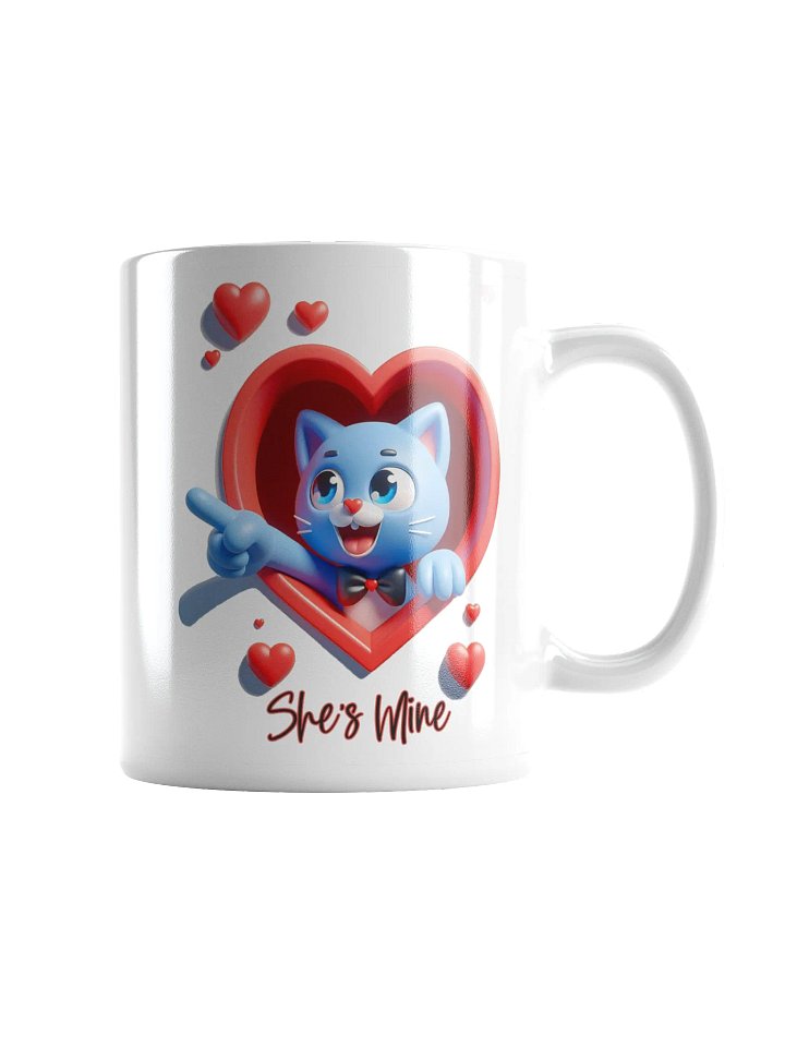 Adorable Cat Love Mug -She's Mine! product image (2)