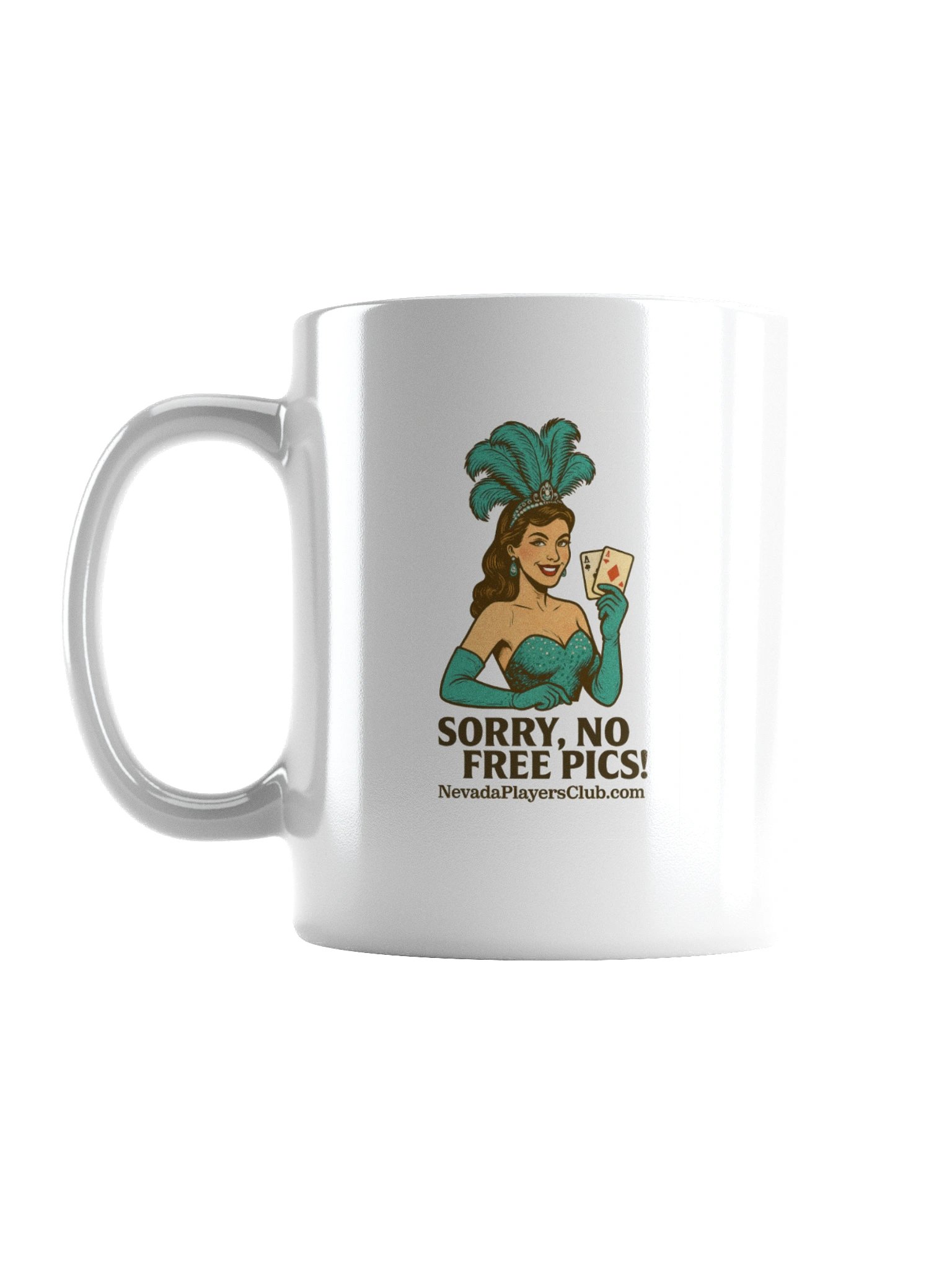 White Sorry No Pics Mug - Greensleeves Edition product image (1)
