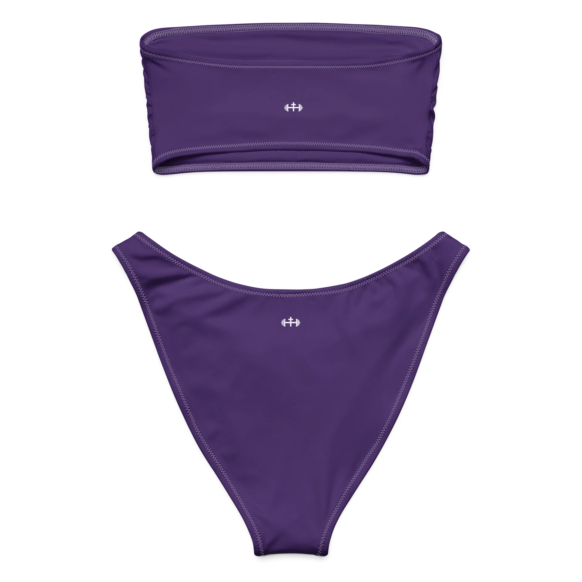 His House Womens Bandeau Bikini Set - Purple product image (4)