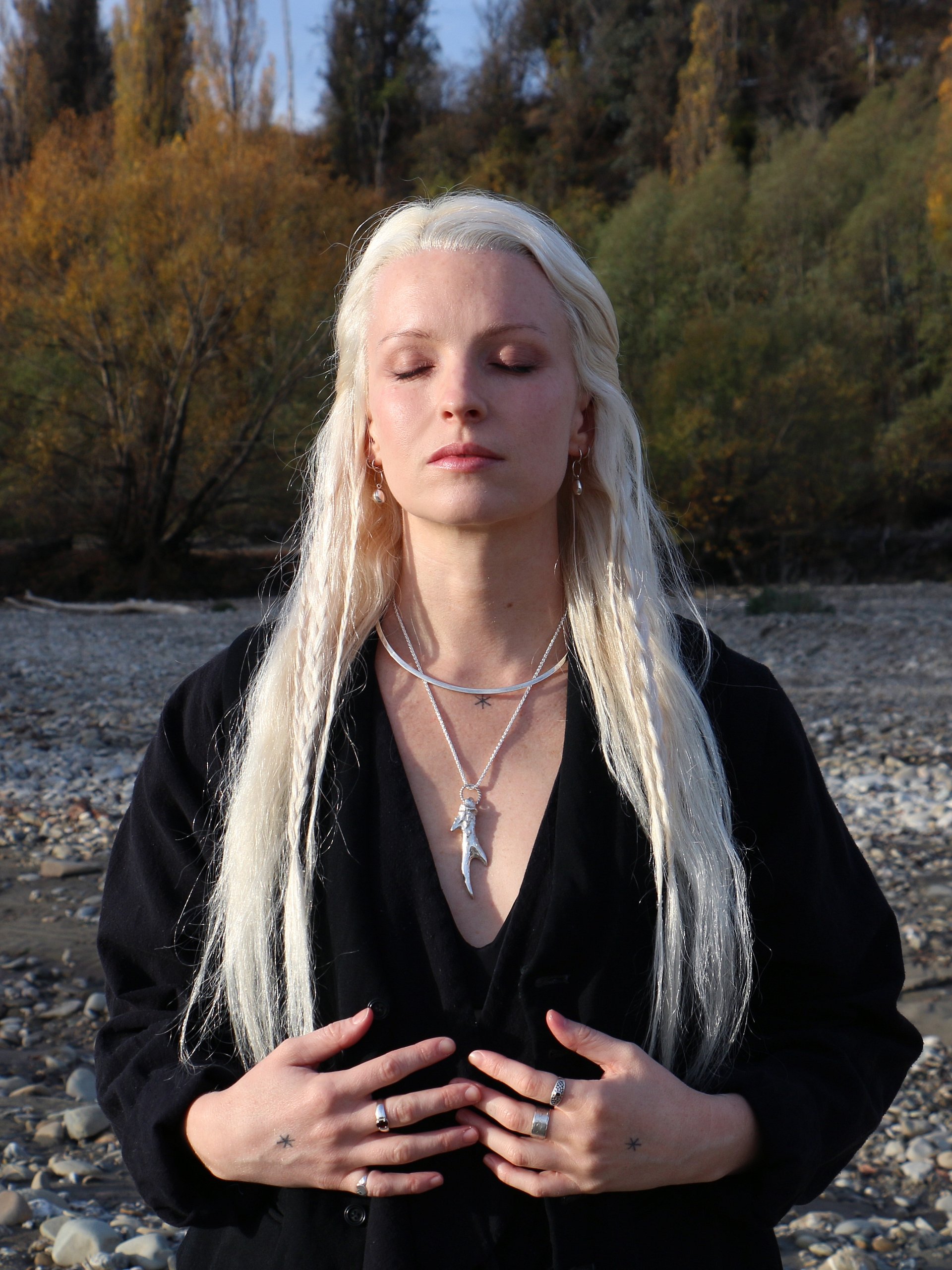 SALE Witch's Antler Necklace - Sterling Silver product image (4)