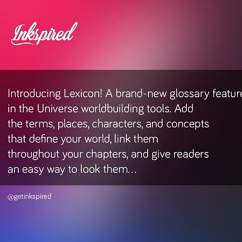 🇬🇧 New announcement from Inkspired! 
🇪🇸 ¡Nuevo anuncio desde Inkspired! 
🇧🇷 Novo anúncio da inkspired 
 📣 🇬🇧 Introducing Lexi...