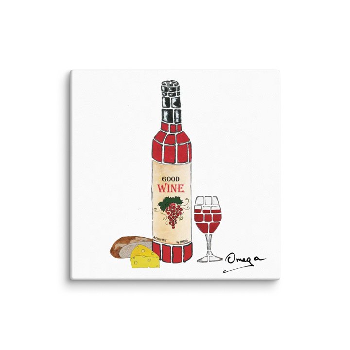 Good Wine - Afro Wine By Omega | Original Hand Painted | Canvas (in) | The Omega Collection product image (13)