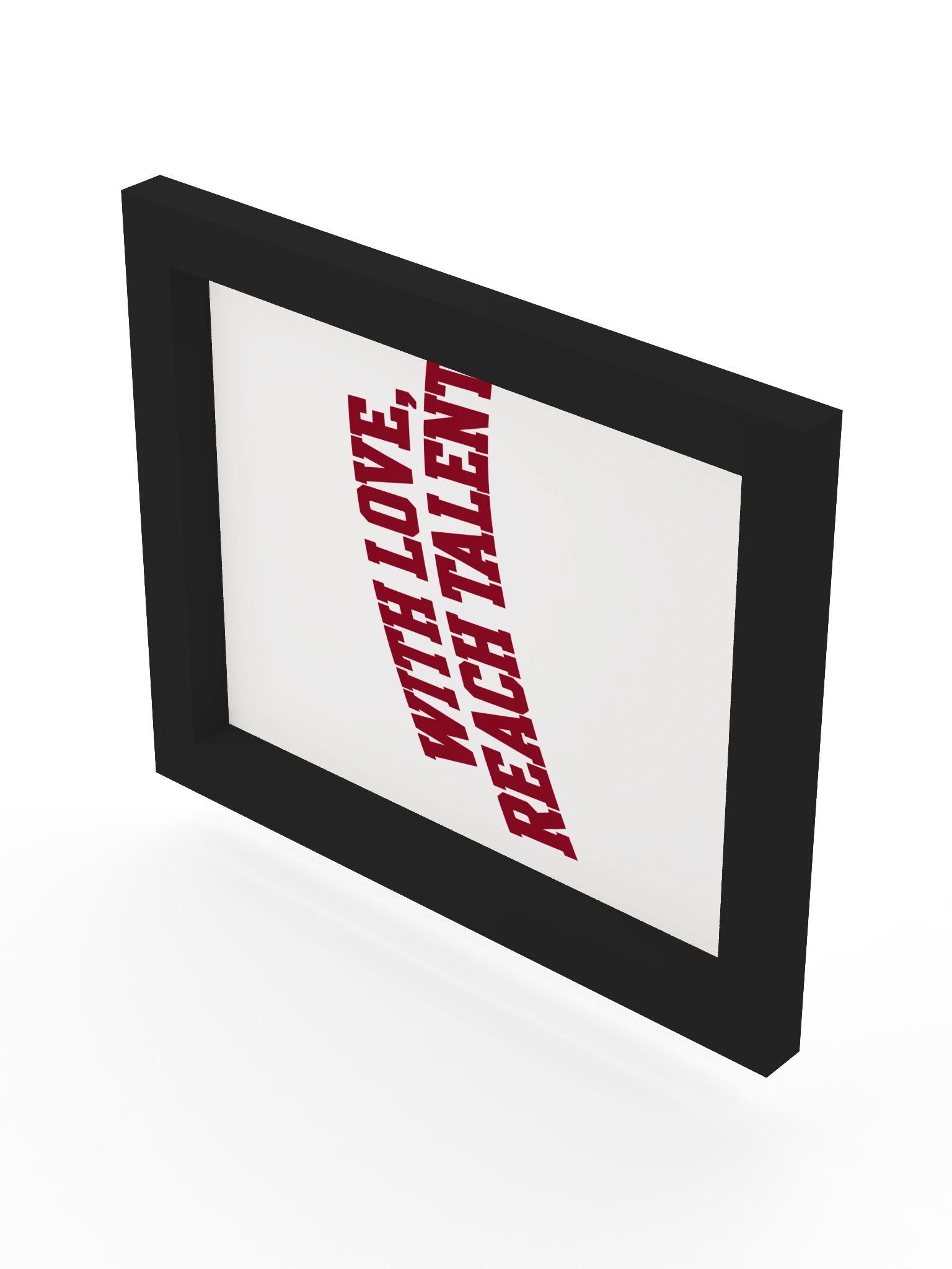 With Love, Reach Talent Framed Poster product image (77)