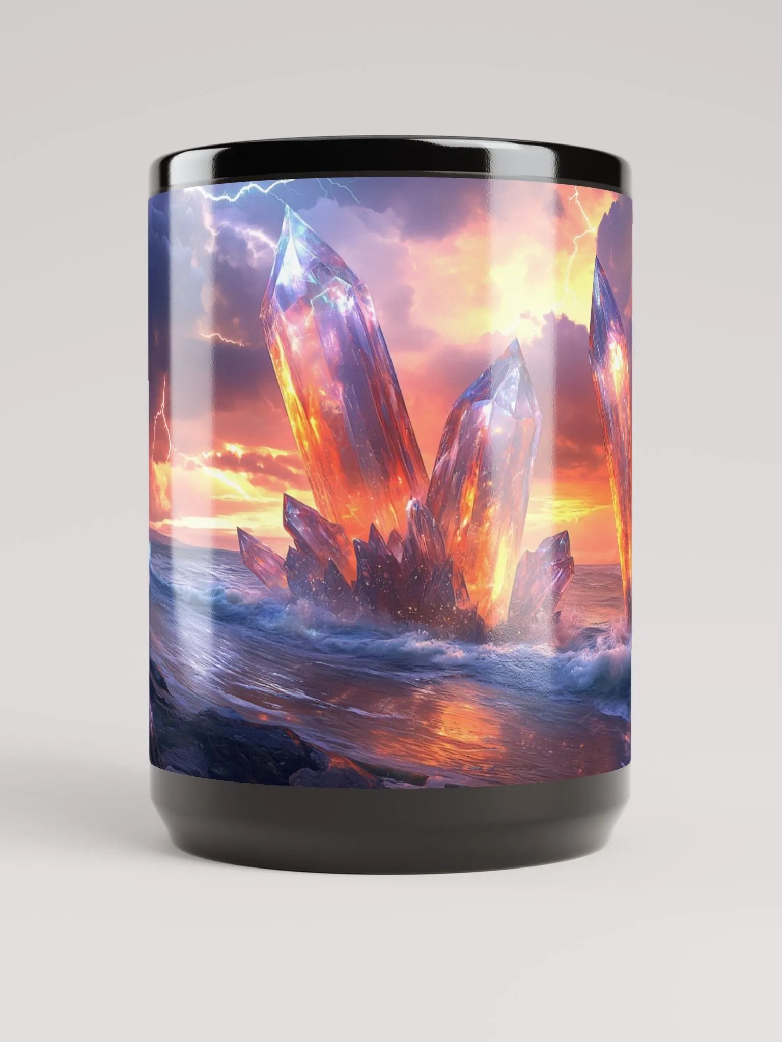 Crystal Dreams Black Glossy Mug product image (1)