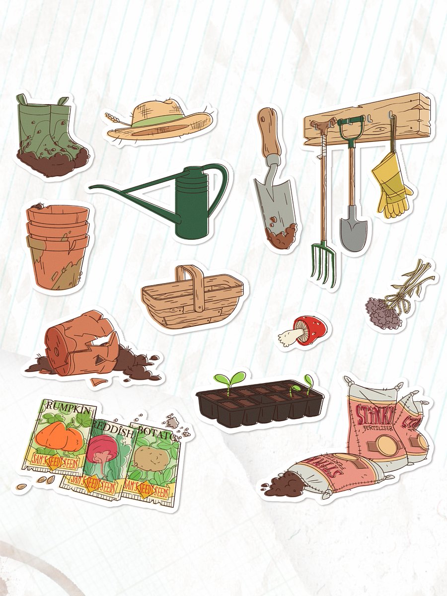 Garden Props - STICKER SET product image (1)