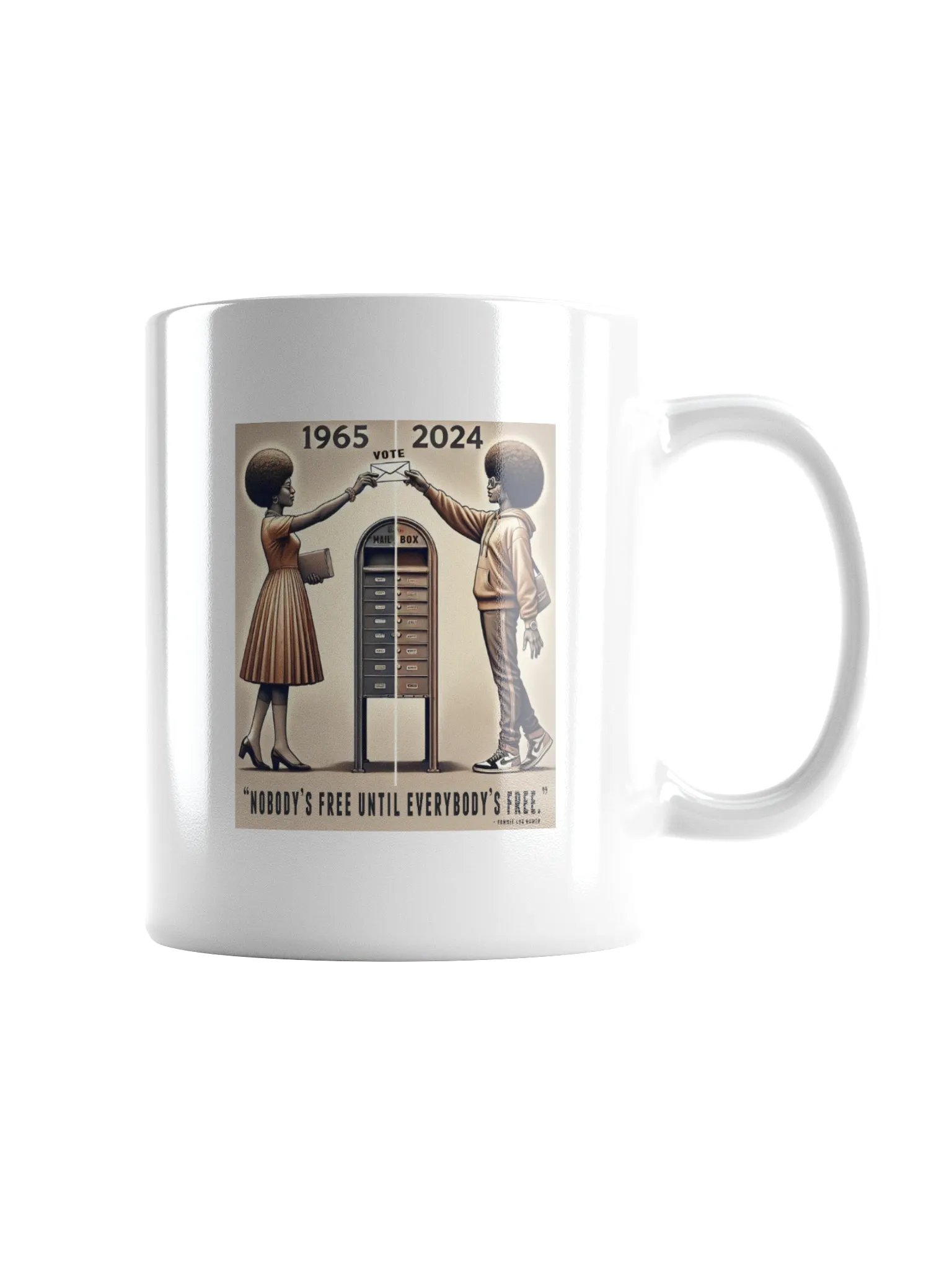 "Nobody’s Free" Coffee Mug – Sip with Purpose, Honor the Legacy product image (3)