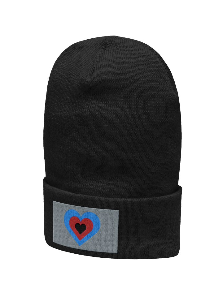 Concentric Hearts Cuffed Beanie product image (2)