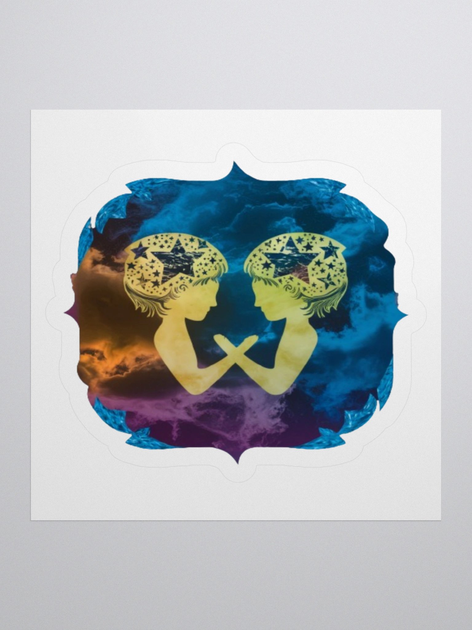 Gemini Celestial Kiss-Cut Sticker product image (3)