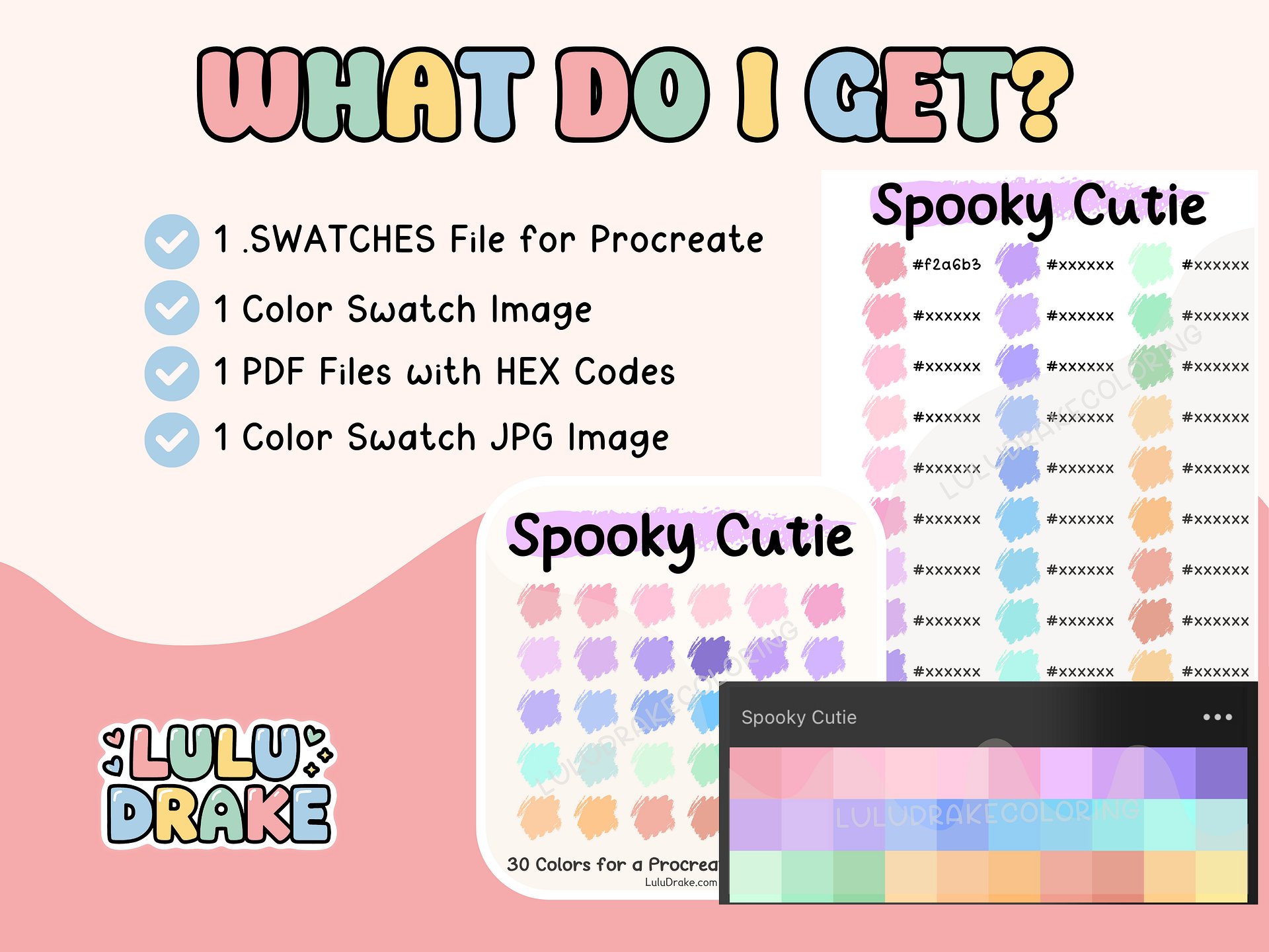 Spooky Cutie Procreate Color Palette with HEX Codes ★ DIGITAL ★ product image (5)