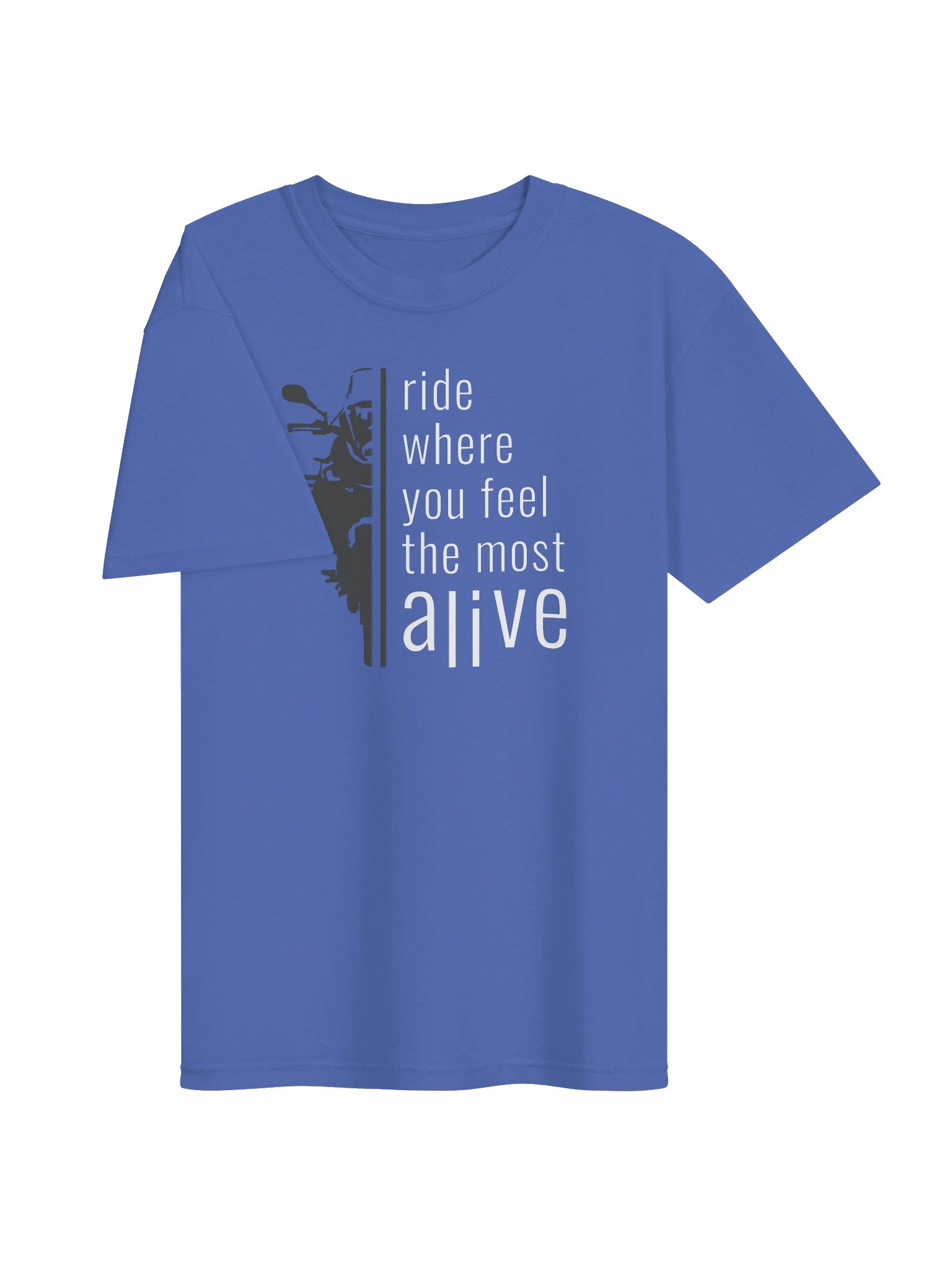 Ride where you feel the most Alive | Adventure Motorcycle T-Shirt product image (11)