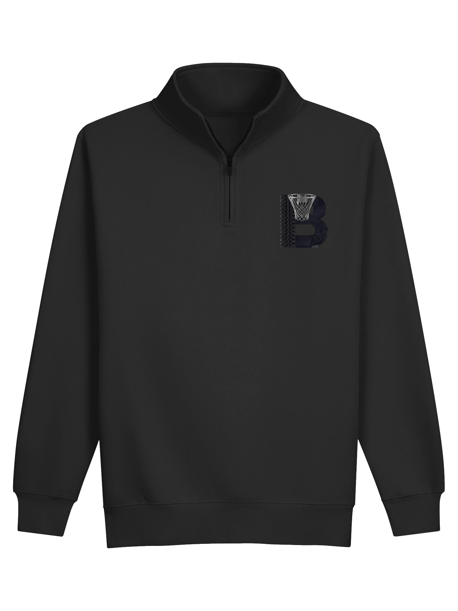 Cracked B Basketball Quarter-Zip Sweatshirt product image (1)