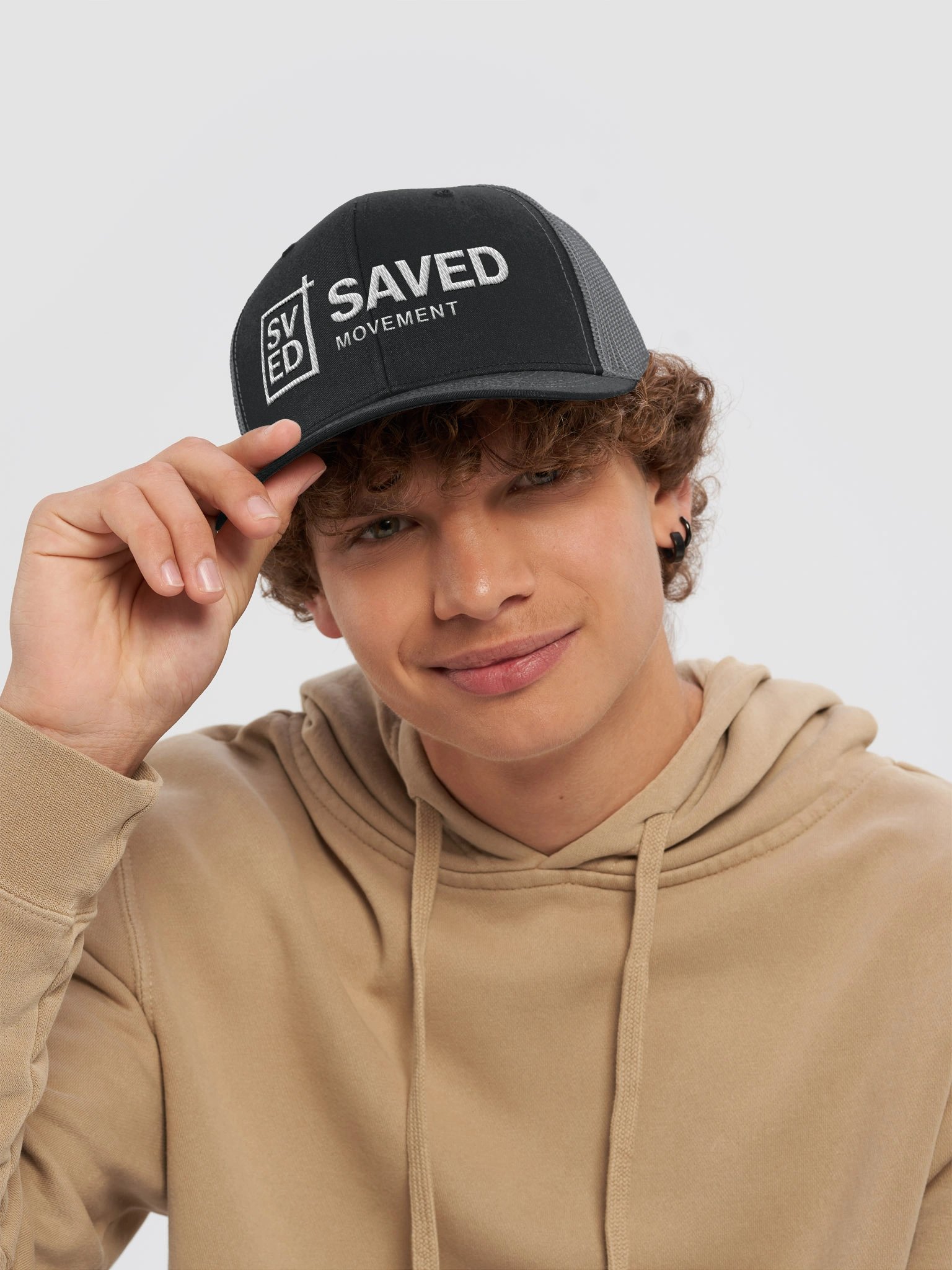 SAVED Movement Logo Trucker Hat product image (6)