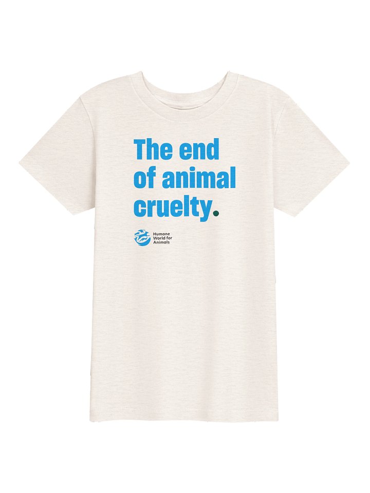 The end of animal cruelty - Kids shirt product image (1)