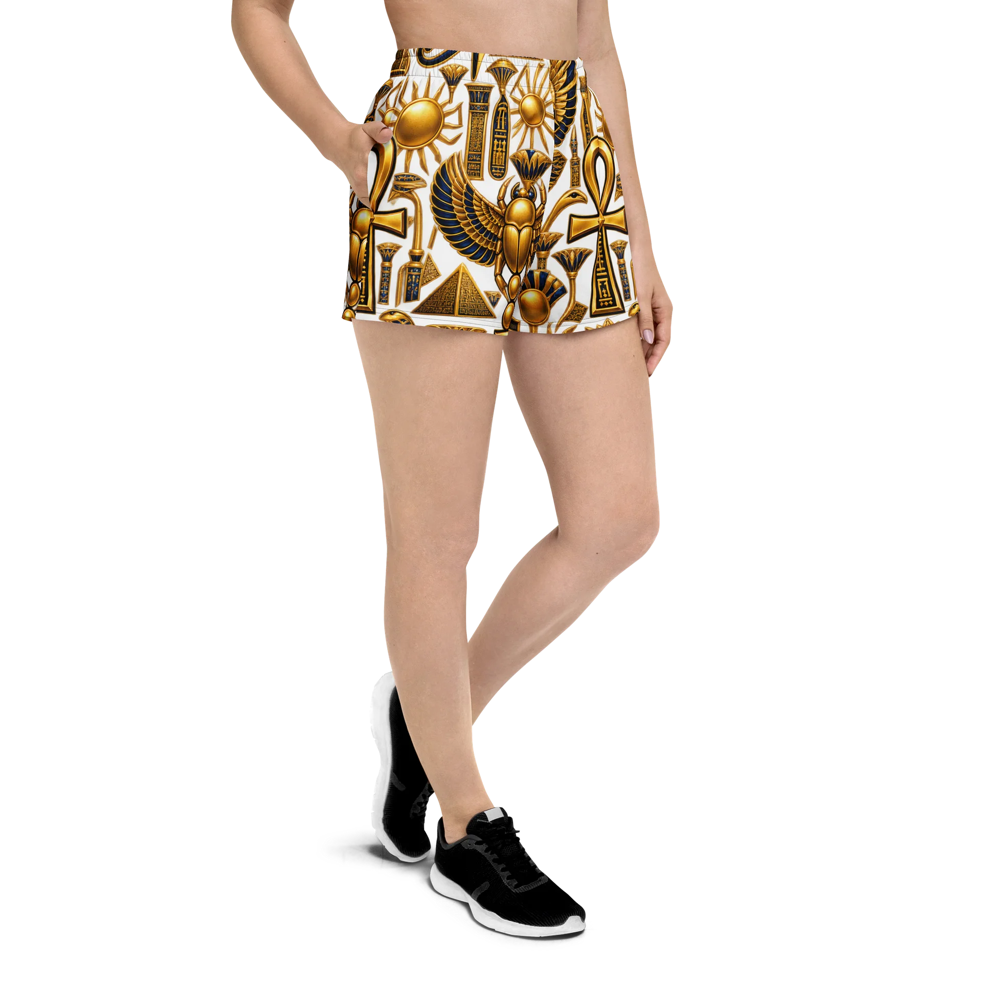 Tama-Re Village All-Over Print Unisex Athletic Shorts product image (3)