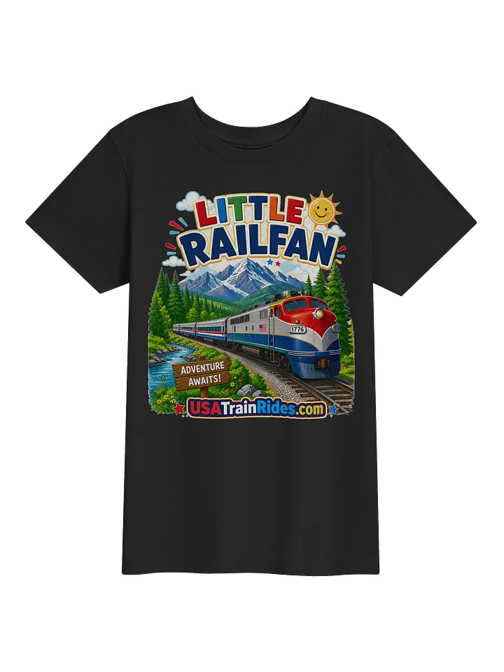 Little Railfan Adventure Youth Tee product image (1)