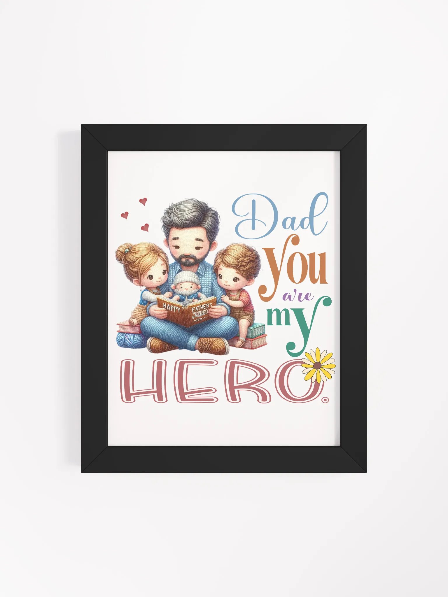 Heroic Dad Framed Matte Poster product image (49)