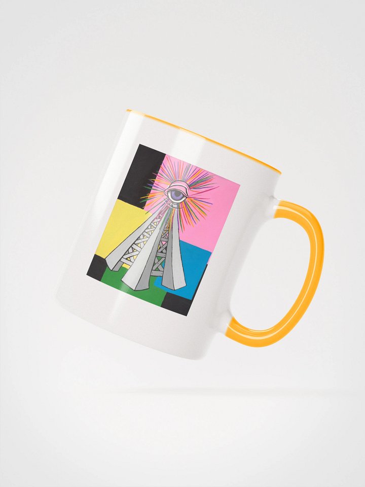 Yellow PWR Radio Tower Mug product image (2)