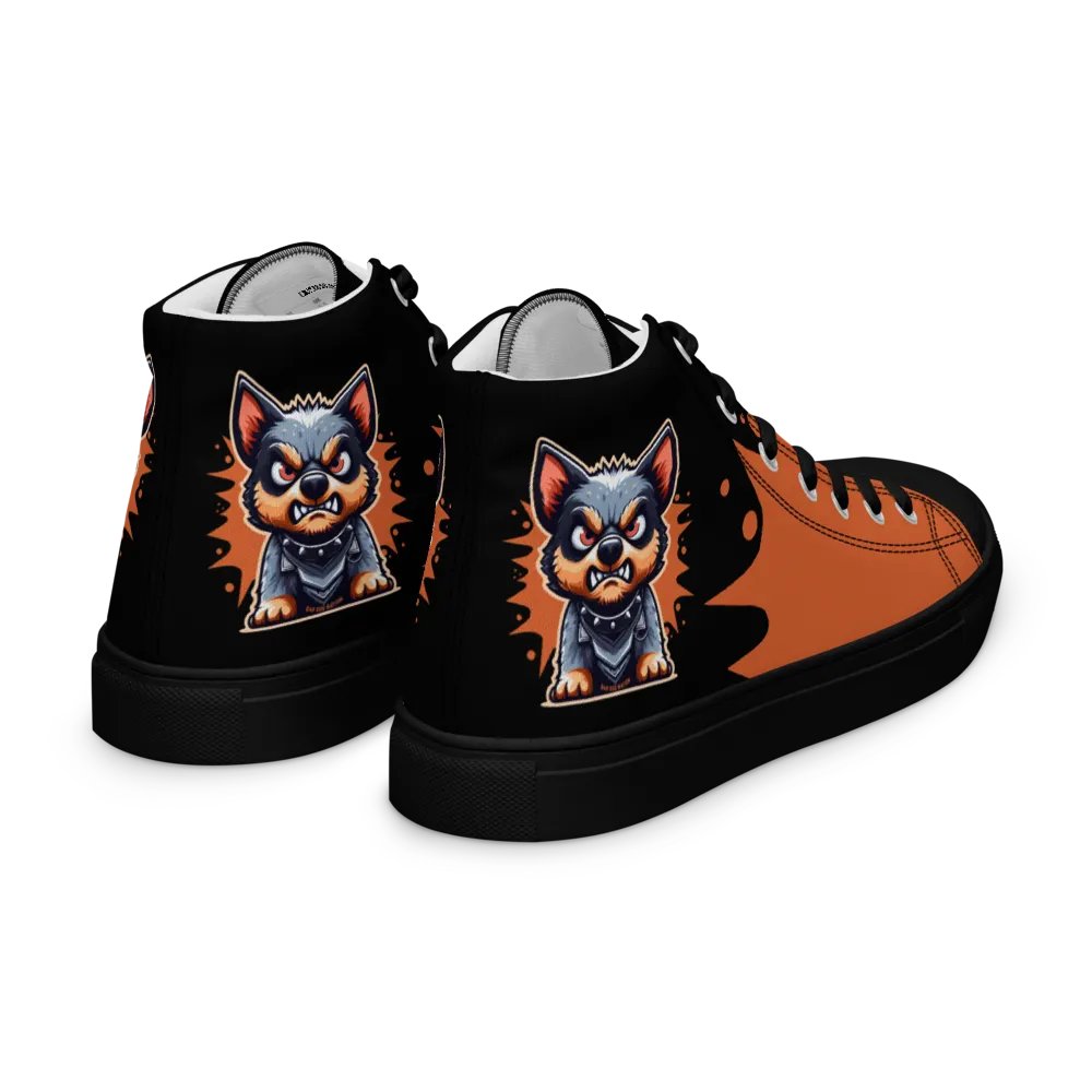 Australian Cattle Dog Angry Pup - Women's Hightop Canvas Shoe product image (7)