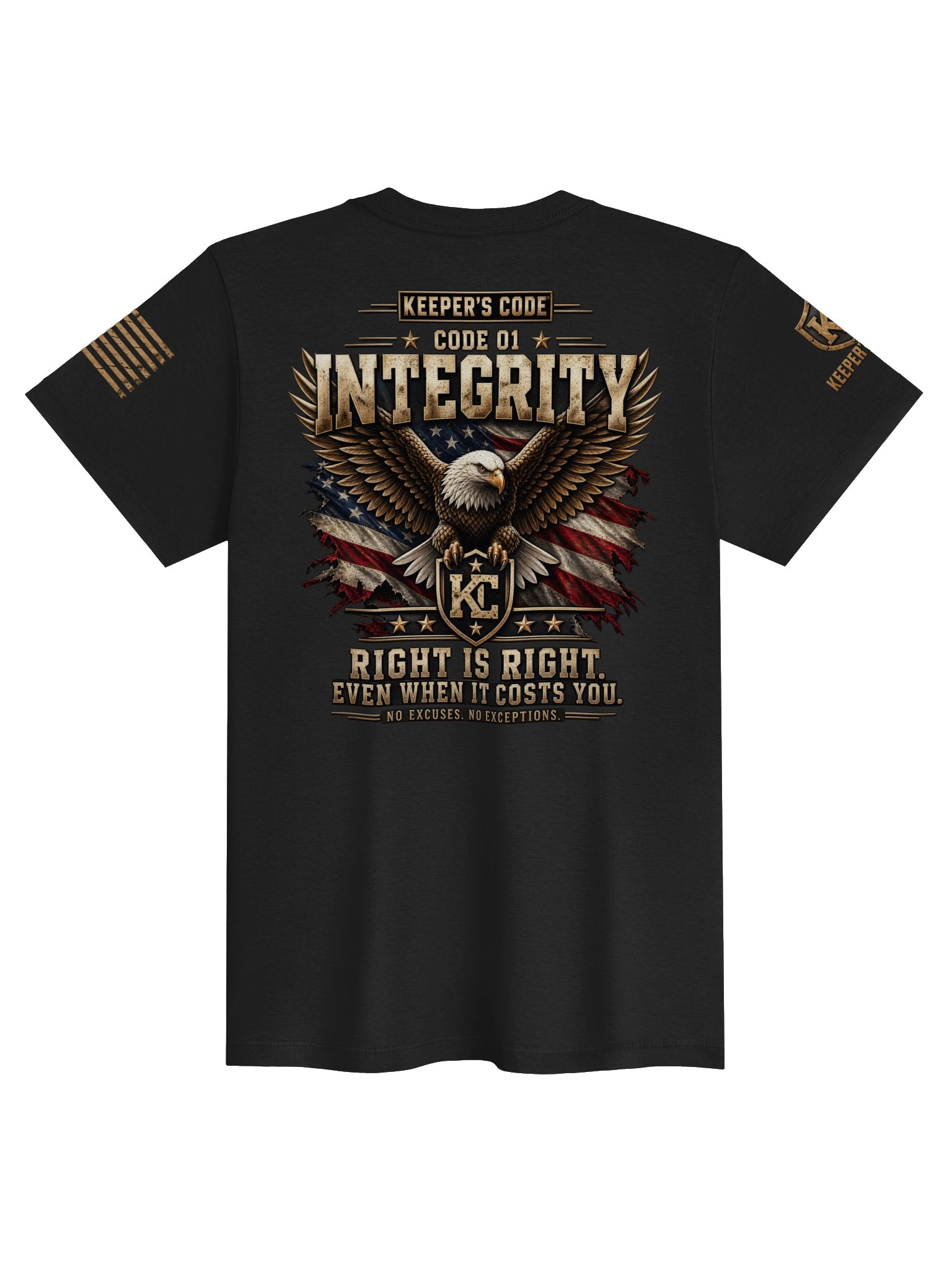 Women’s Integrity Patriotic Eagle Graphic T-Shirt product image (3)