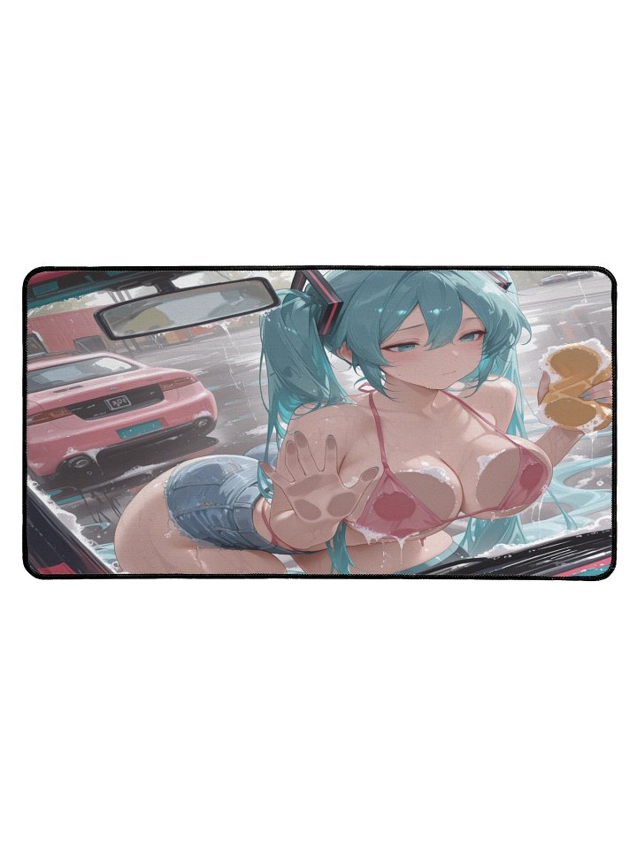 Miku Car Wash Desk Mat product image (1)